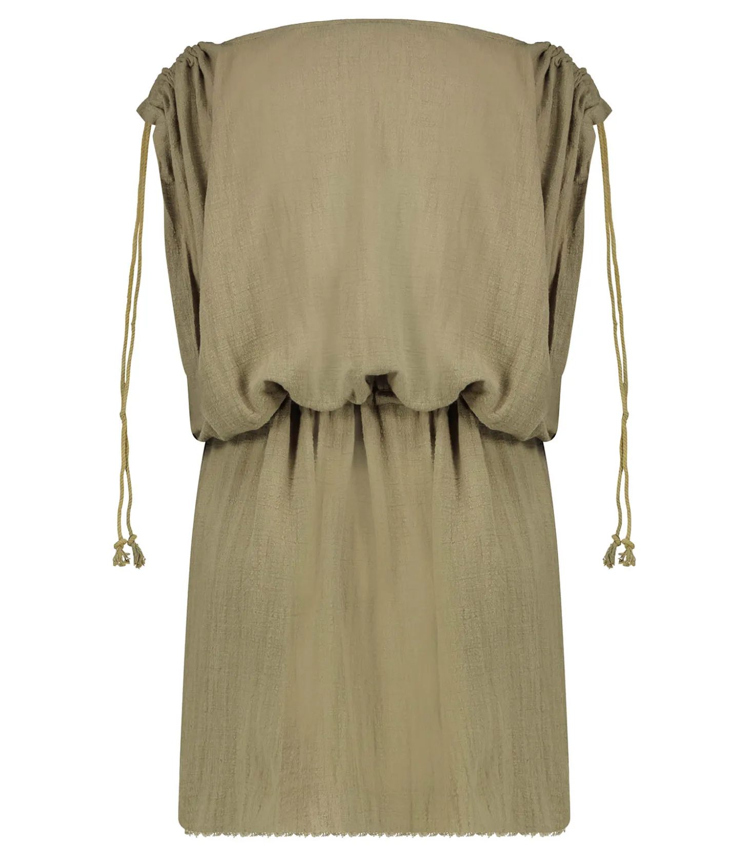 Robe courte Alexandrie Khaki-Maison Saint Julien Outlet