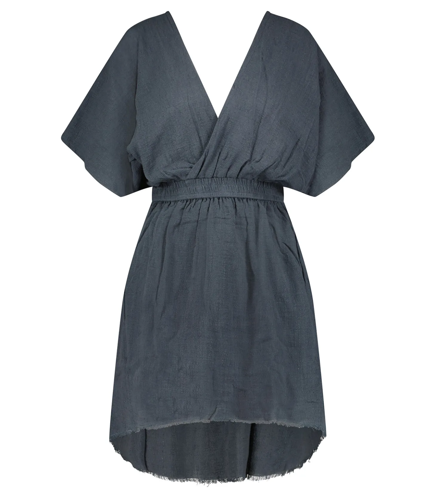 Robe courte Empire Bleu marine-Maison Saint Julien Shop