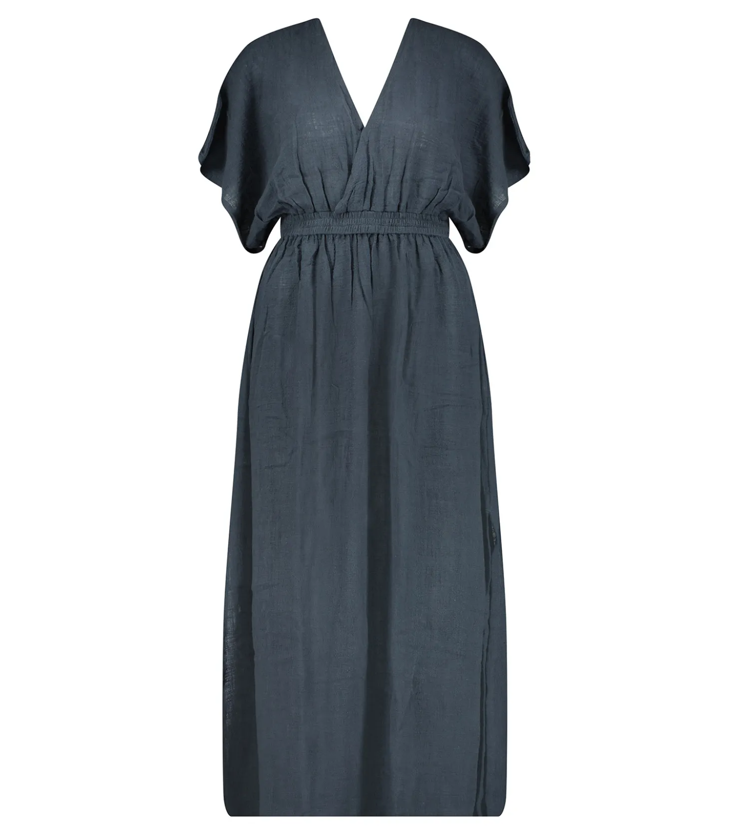 Robe longue Empire Bleu marine-Maison Saint Julien Flash Sale