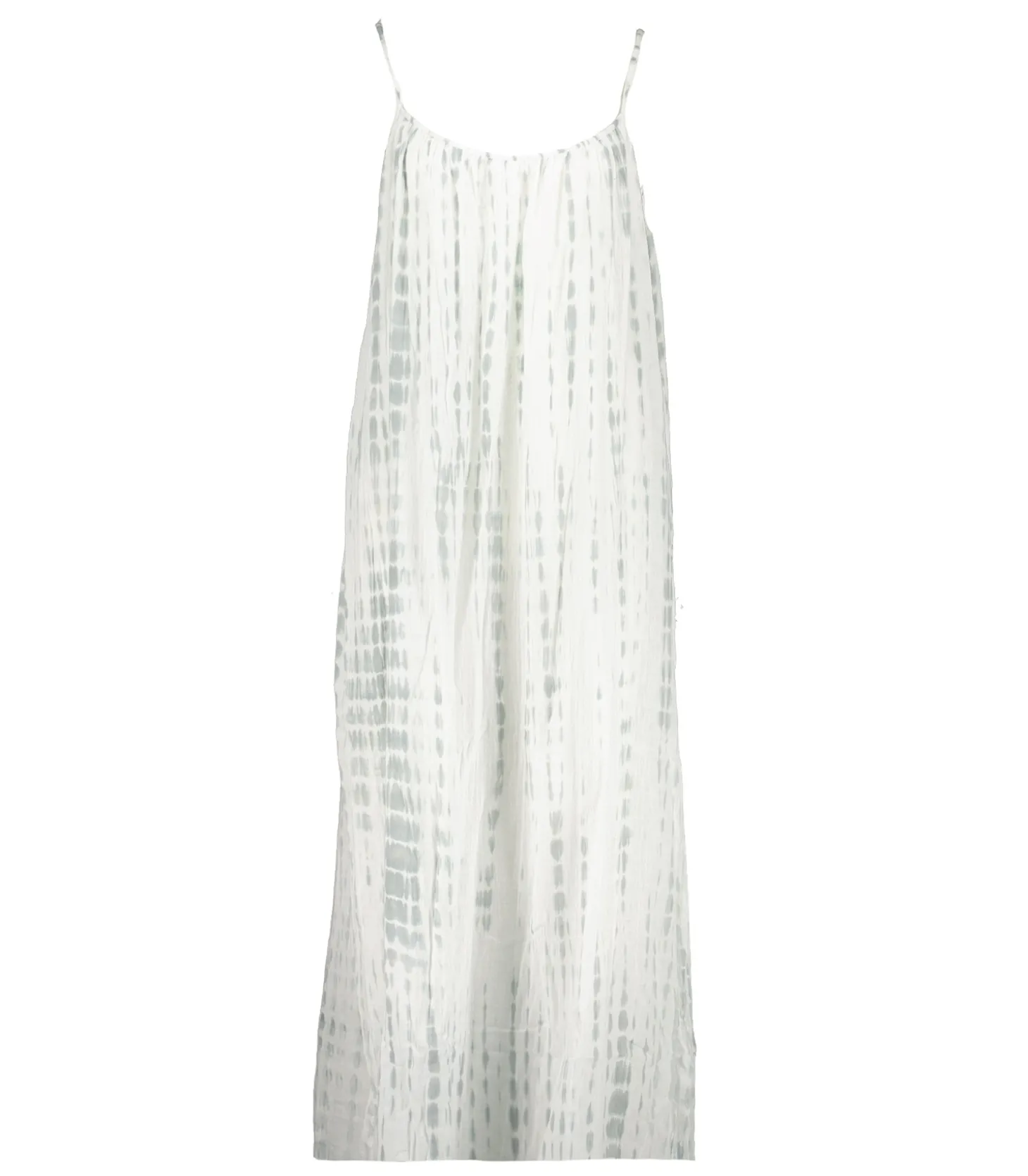 Robe plissée Palm Beach Tie & Dye Blue/Grey-Maison Saint Julien Shop