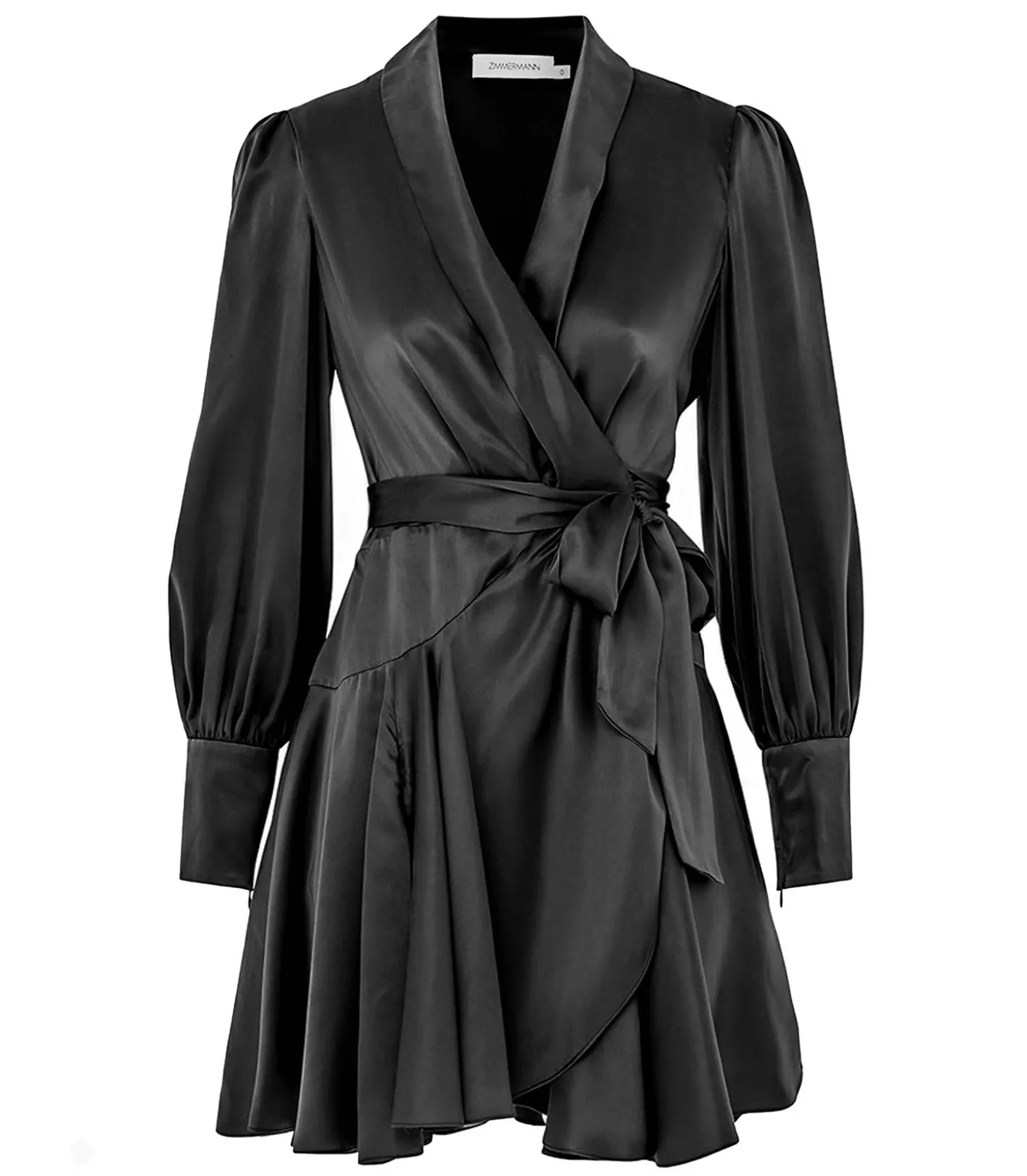 Robe Portefeuille en Soie Black-Zimmermann Best