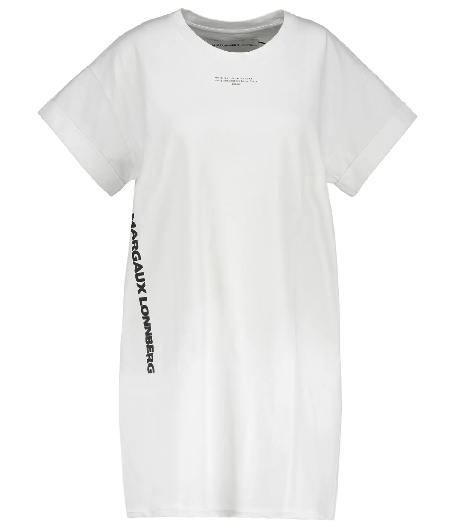Robe tee-shirt Abby blanc-Margaux Lonnberg Cheap