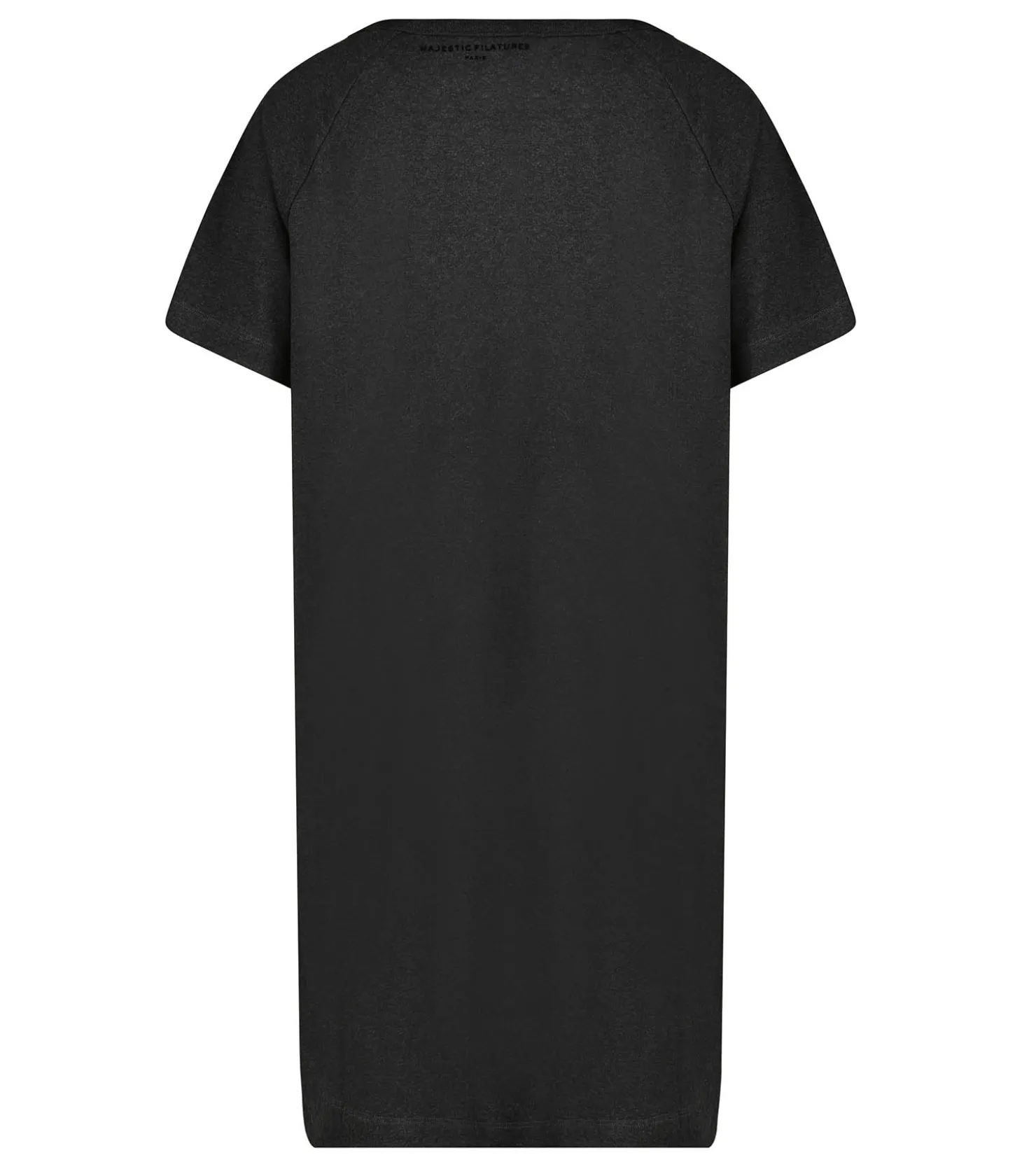 Robe Tee-shirt Col rond Noir chiné-Majestic Filatures Cheap