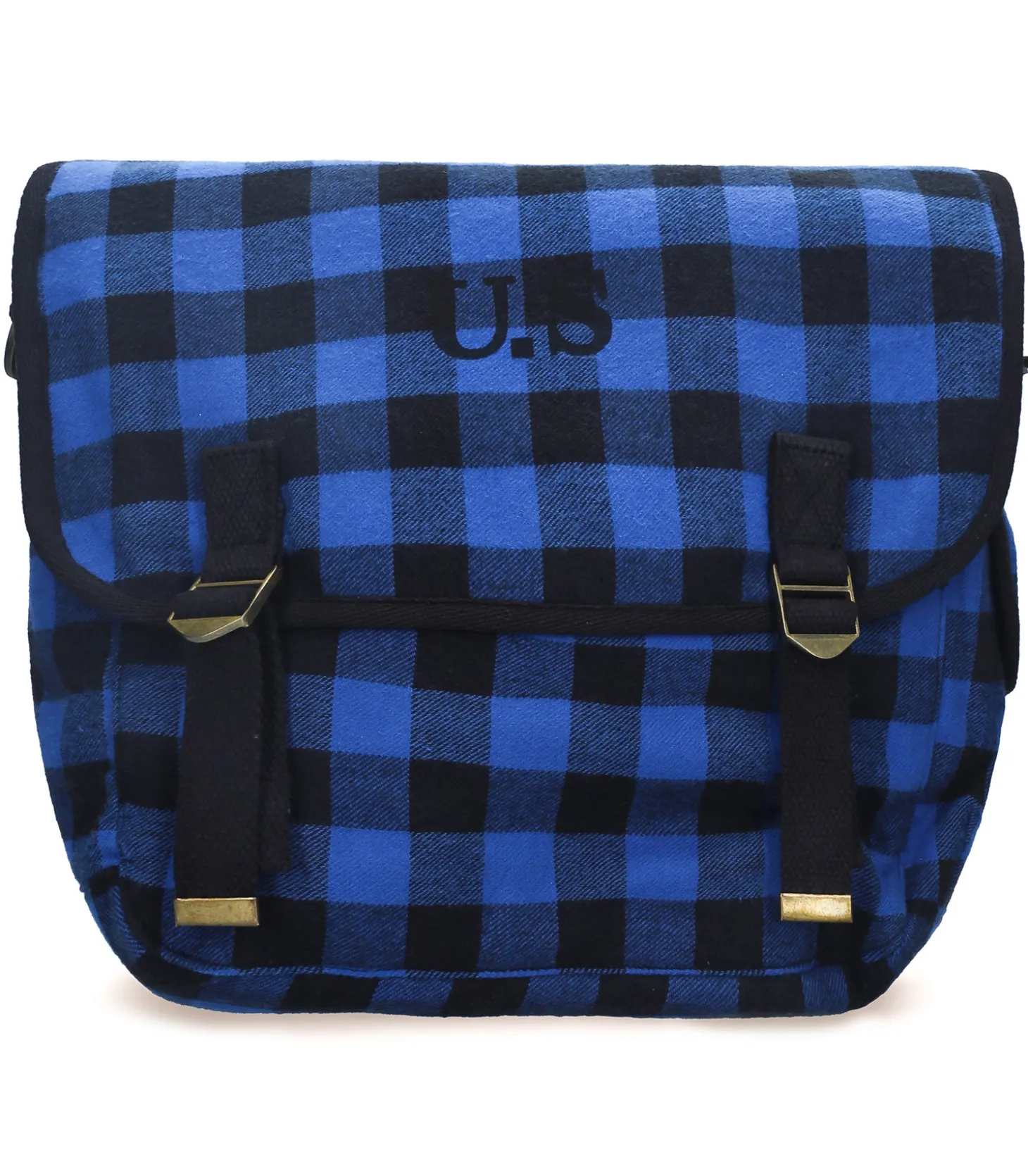 grand toile Écossais Bleu-Sac U.S Cheap