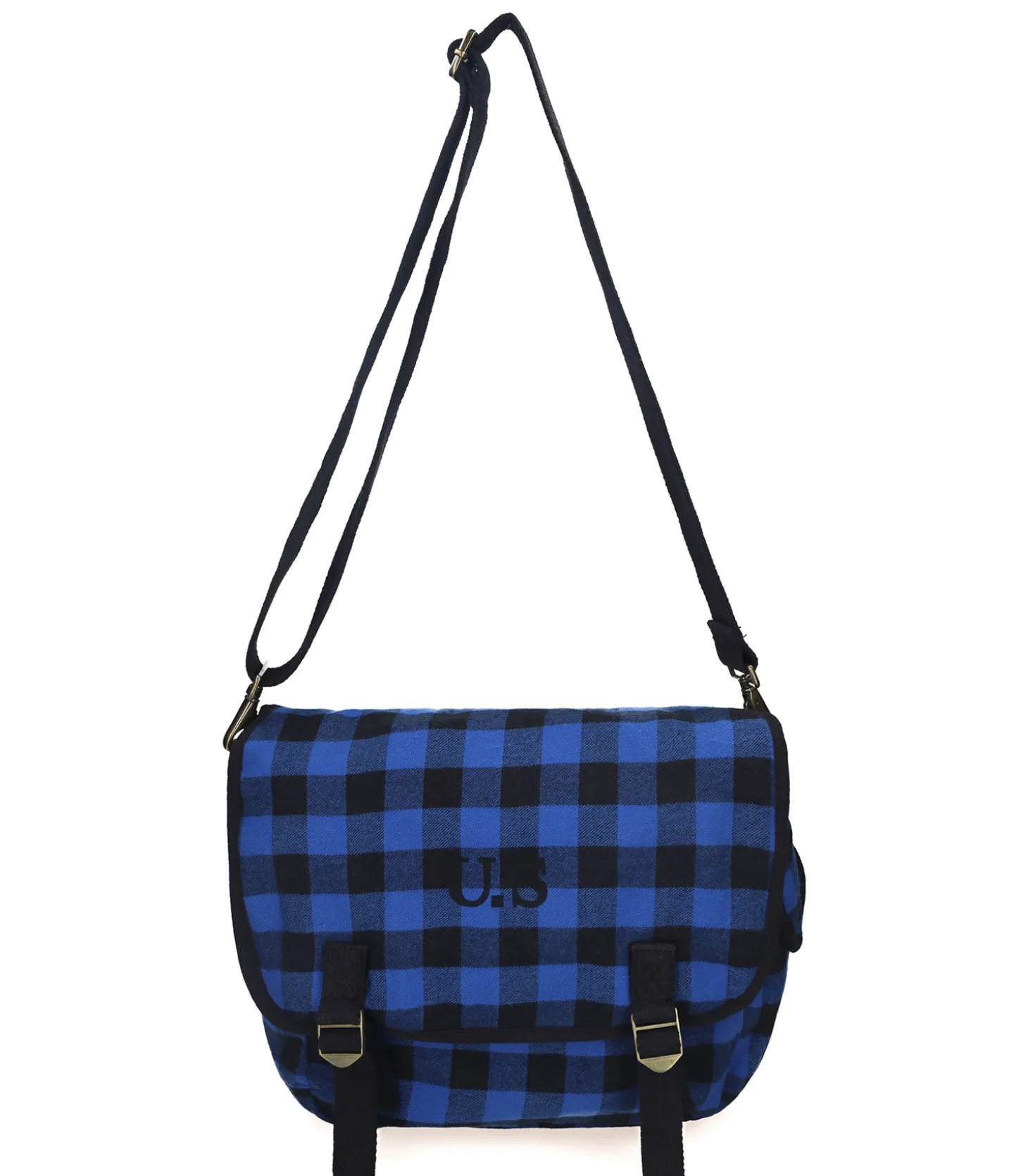 grand toile Écossais Bleu-Sac U.S Cheap