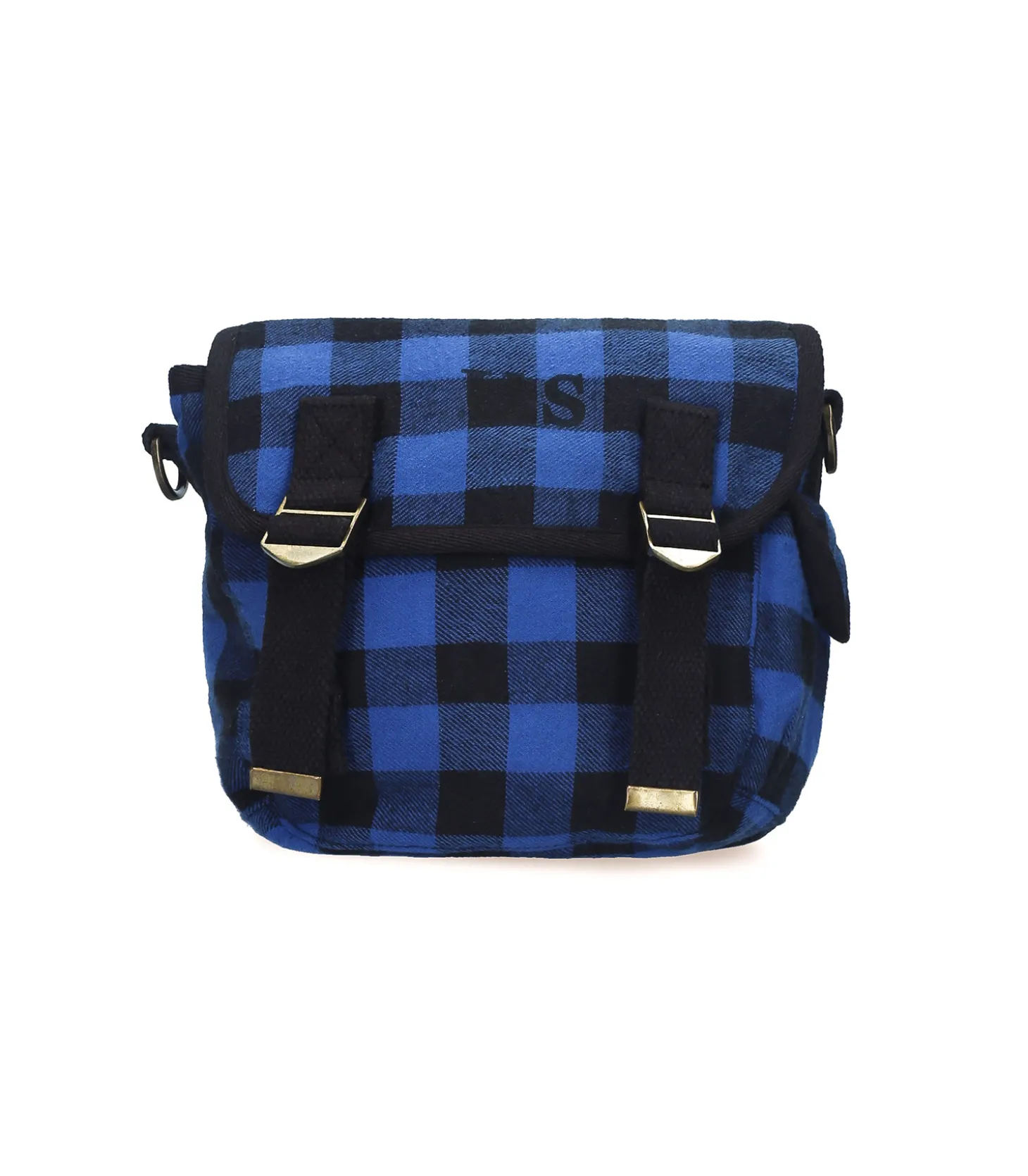 . petit toile Écossais Bleu-Sac U.S New
