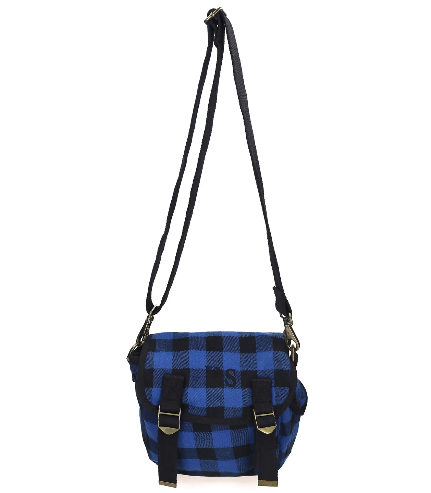 . petit toile Écossais Bleu-Sac U.S New