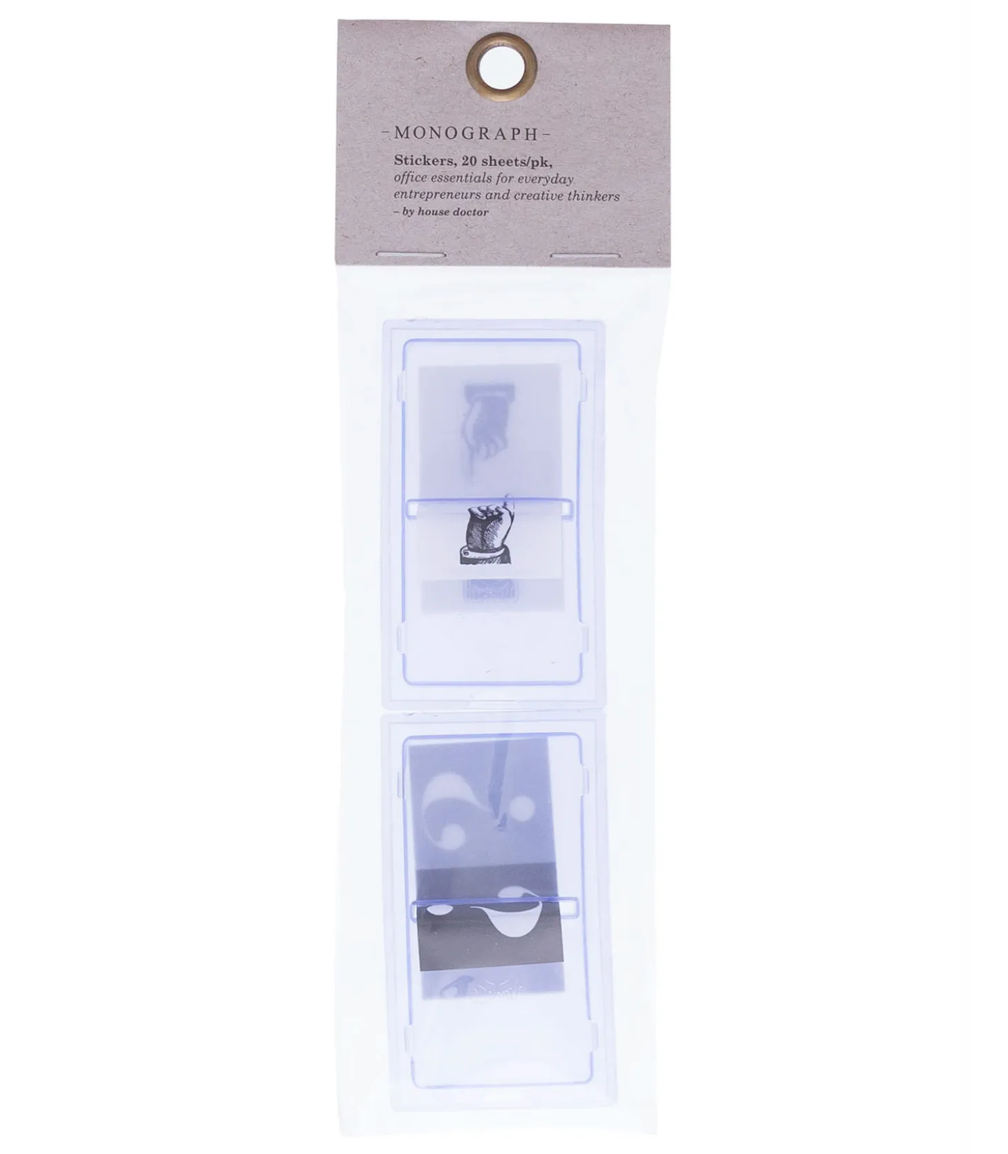 Sachets de 20 stickers vintage-Monograph Fashion
