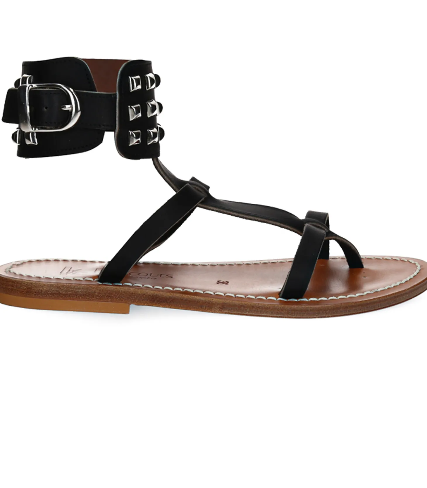 Sandales Forban Cuir lisse Noir-K.Jacques Best Sale