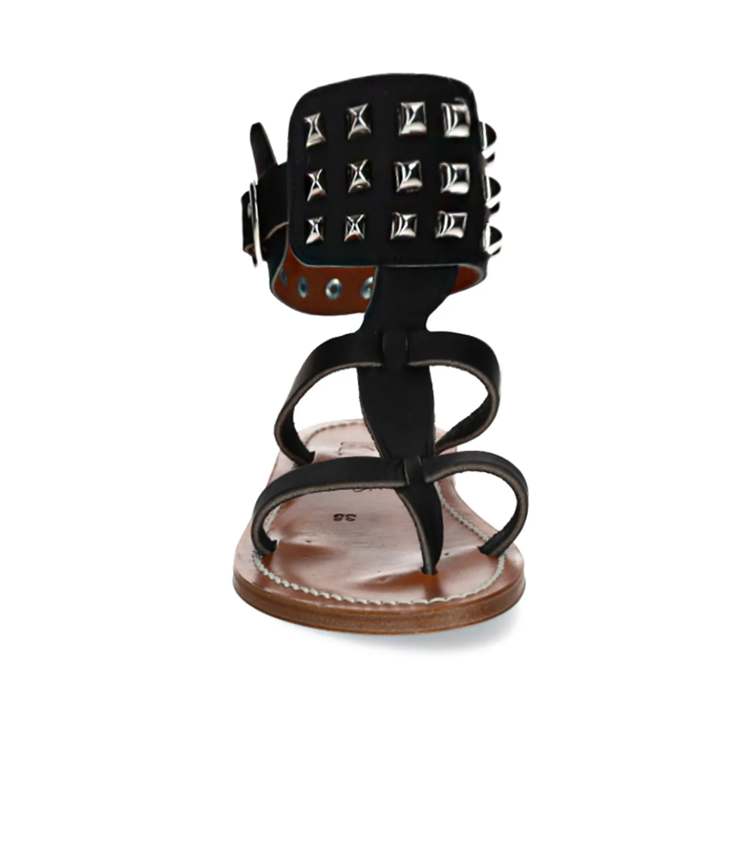 Sandales Forban Cuir lisse Noir-K.Jacques Best Sale