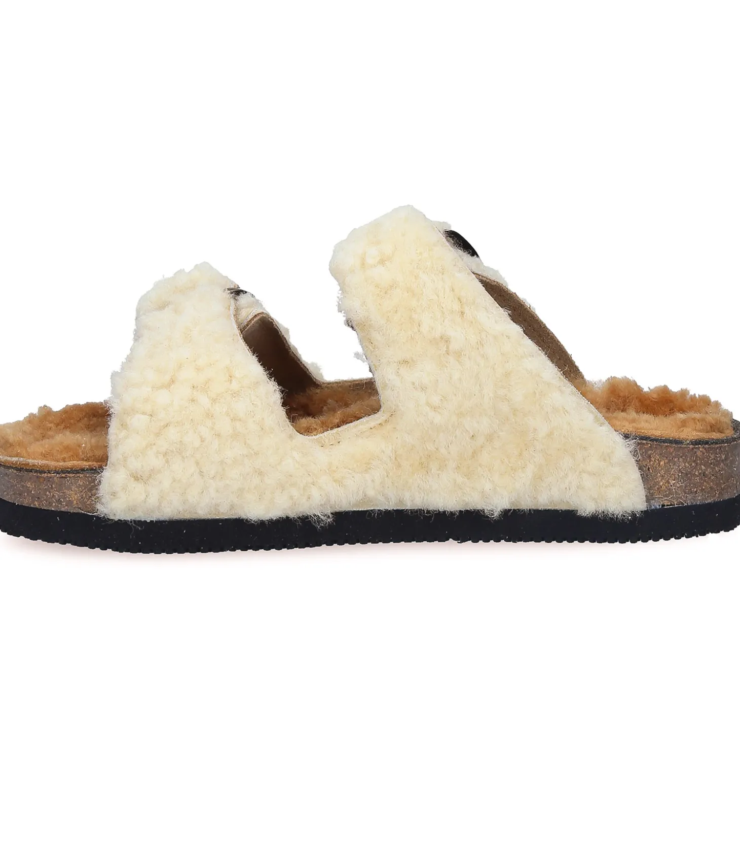 Sandales Shearling Champagne/Camel-Bosabo Discount