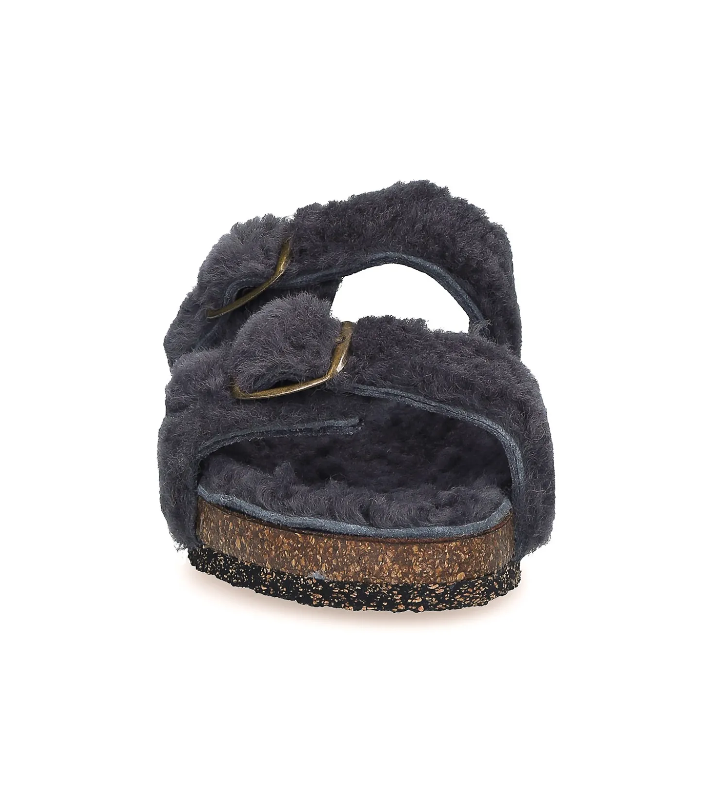 Sandales Shearling Gris/Gris-Bosabo Cheap