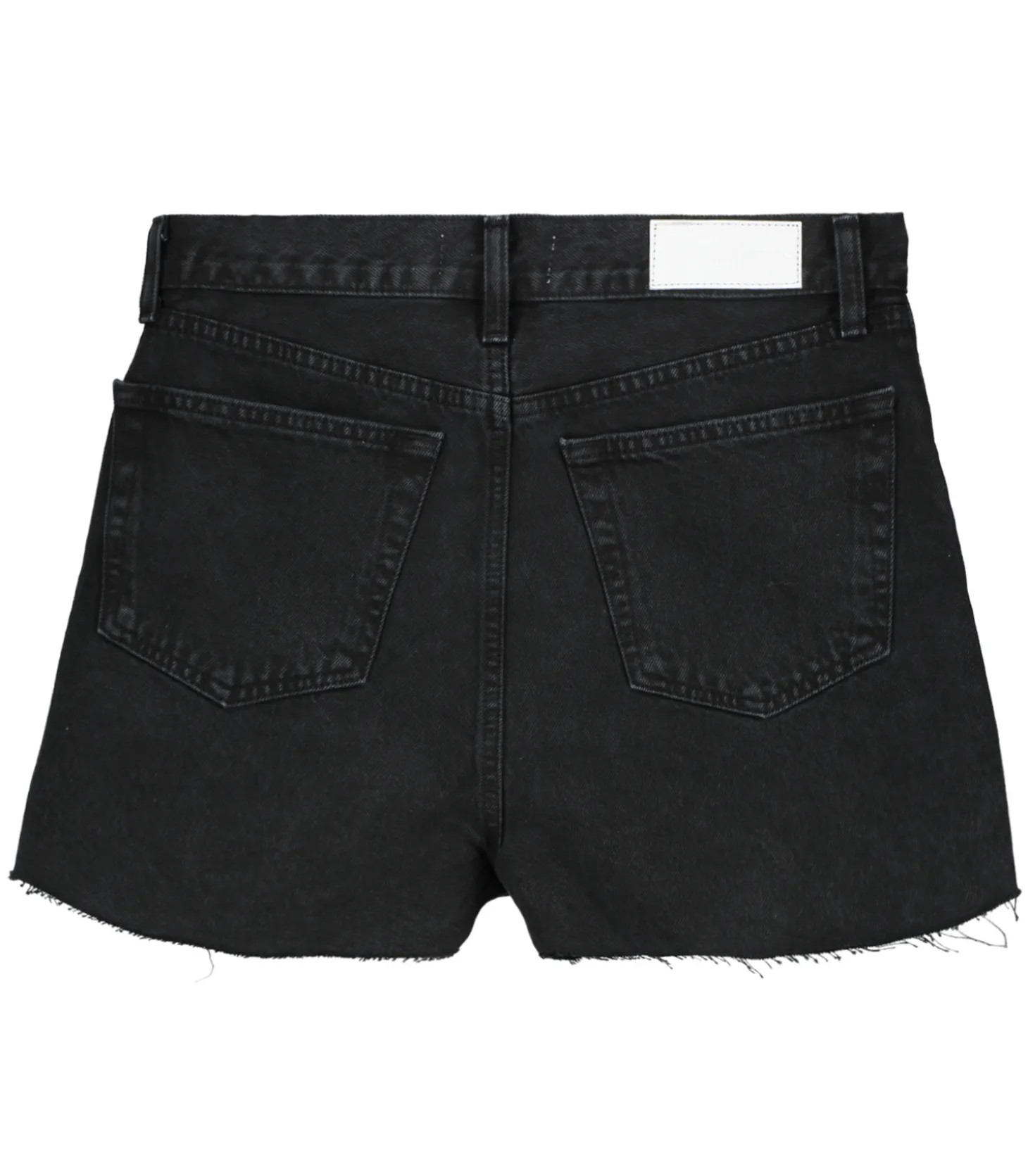 Short à taille haute en denim noir surteint-RE/DONE Best