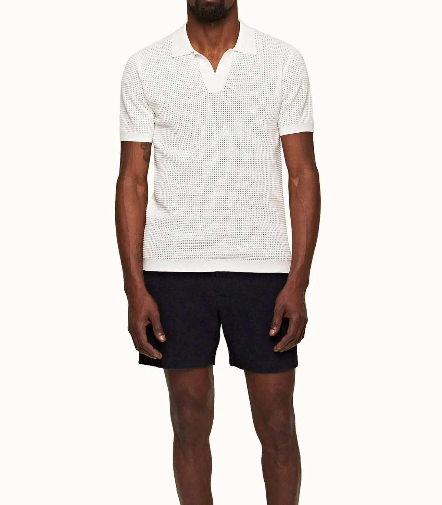 Short de bain homme Bulldog Towelling Night Iris-Orlebar Brown Clearance