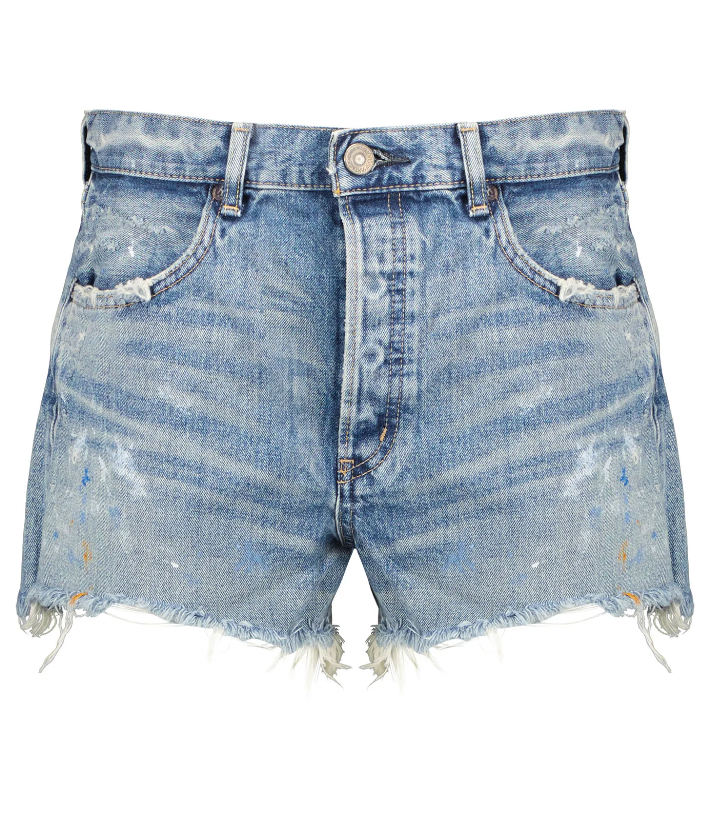 Short en denim Neeses à taille haute-Moussy Vintage Clearance