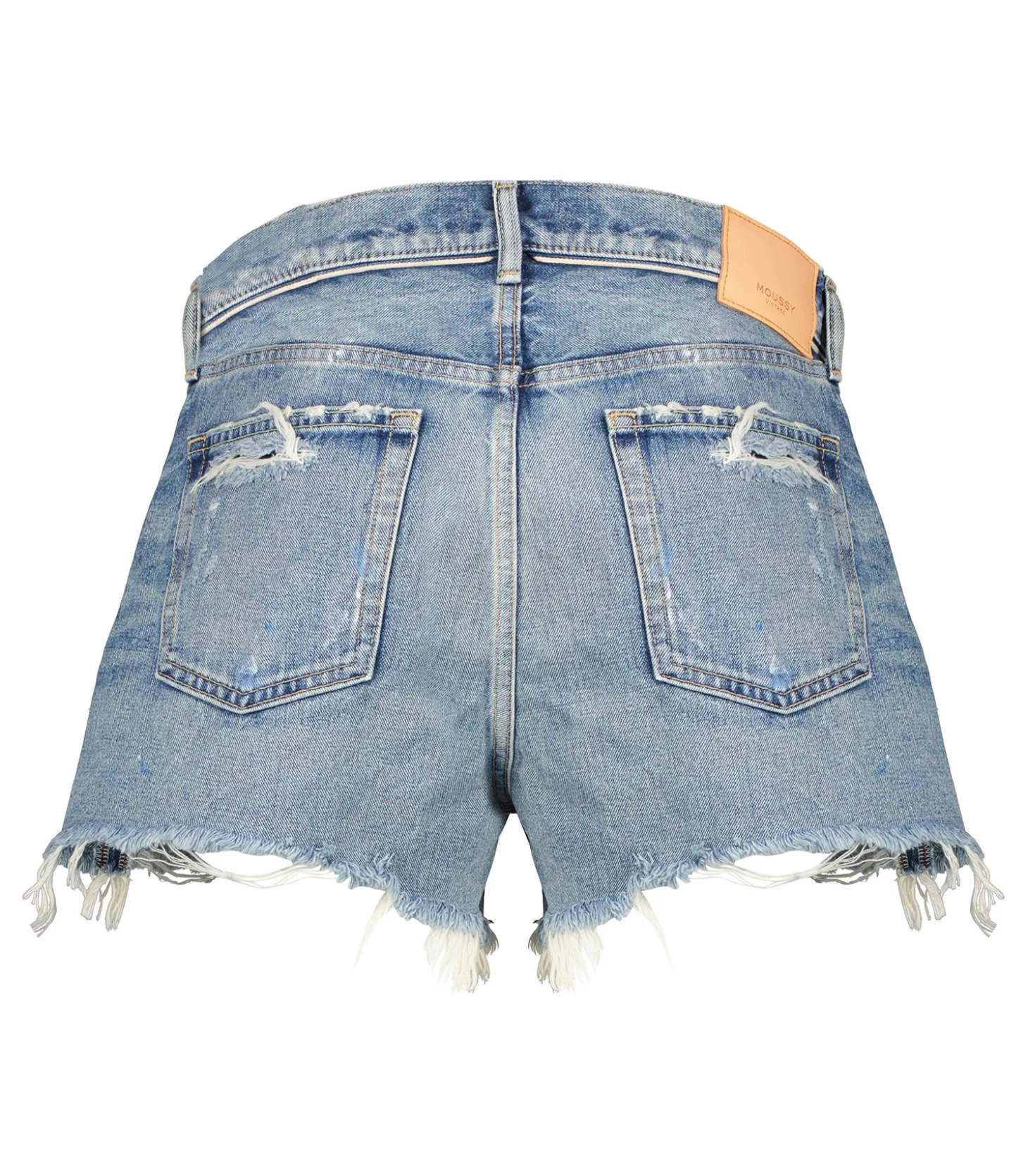 Short en denim Neeses à taille haute-Moussy Vintage Clearance