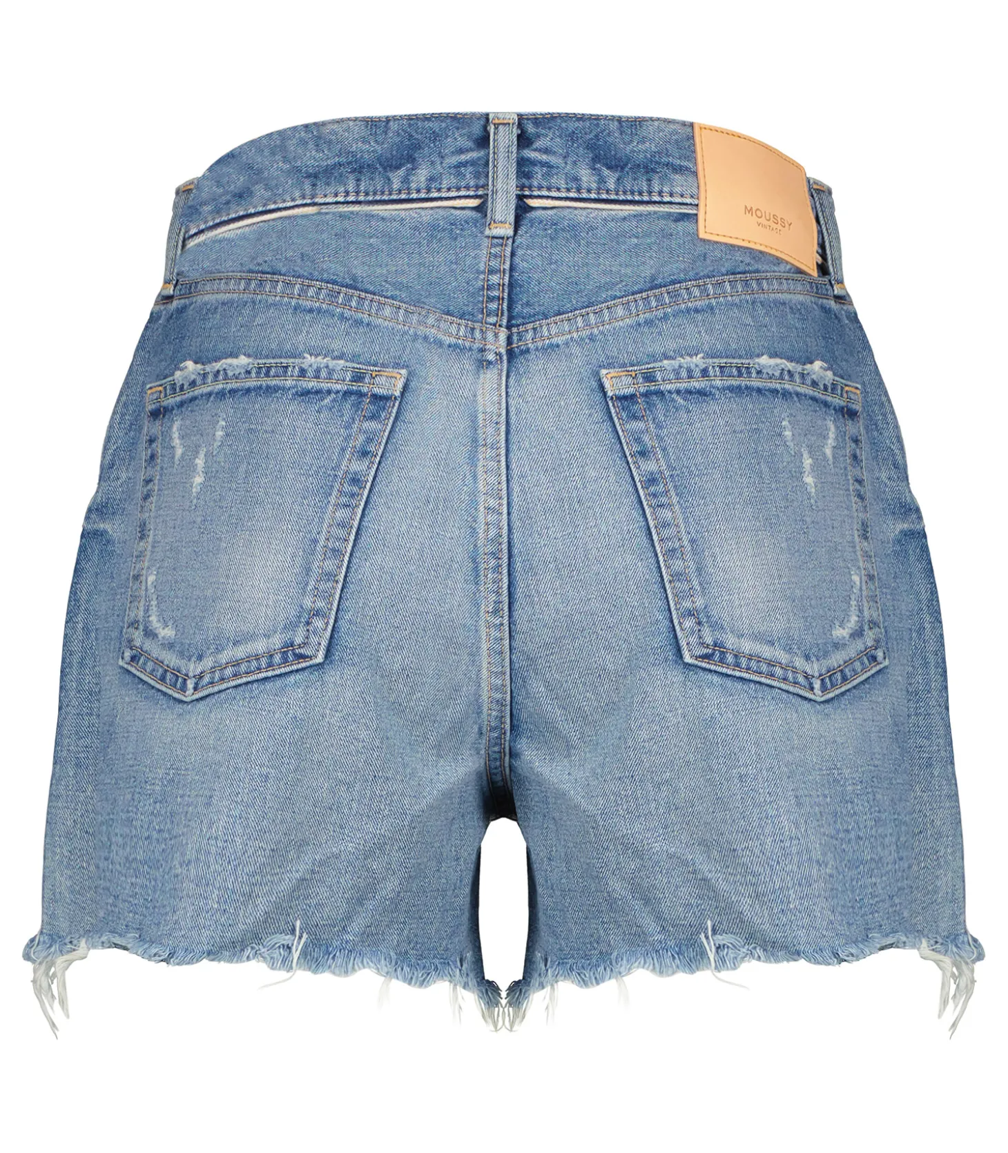 Short en denim Pelion à taille haute-Moussy Vintage Discount