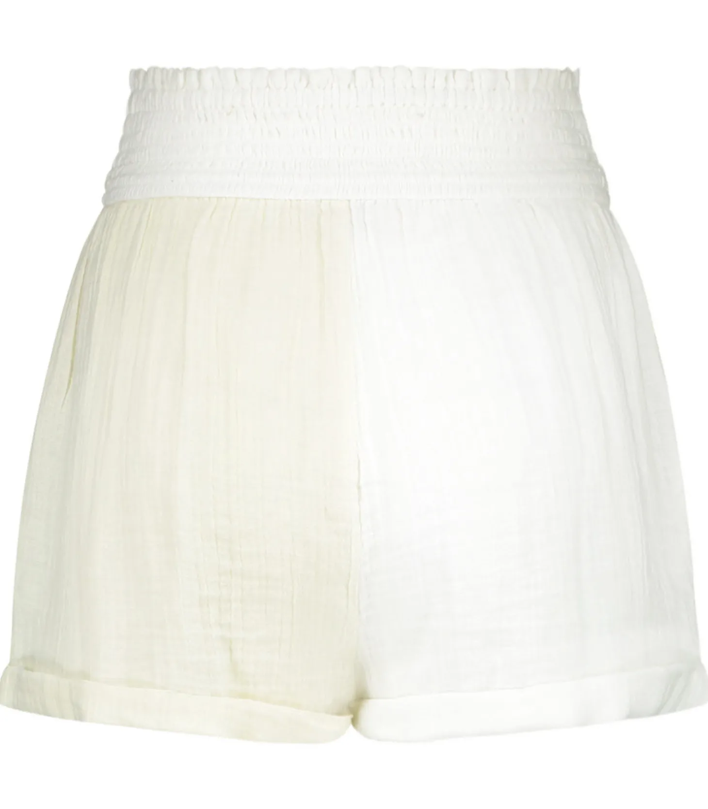 Short paperbag Adrian gaze de coton Soft White/Natural-Anaak Clearance