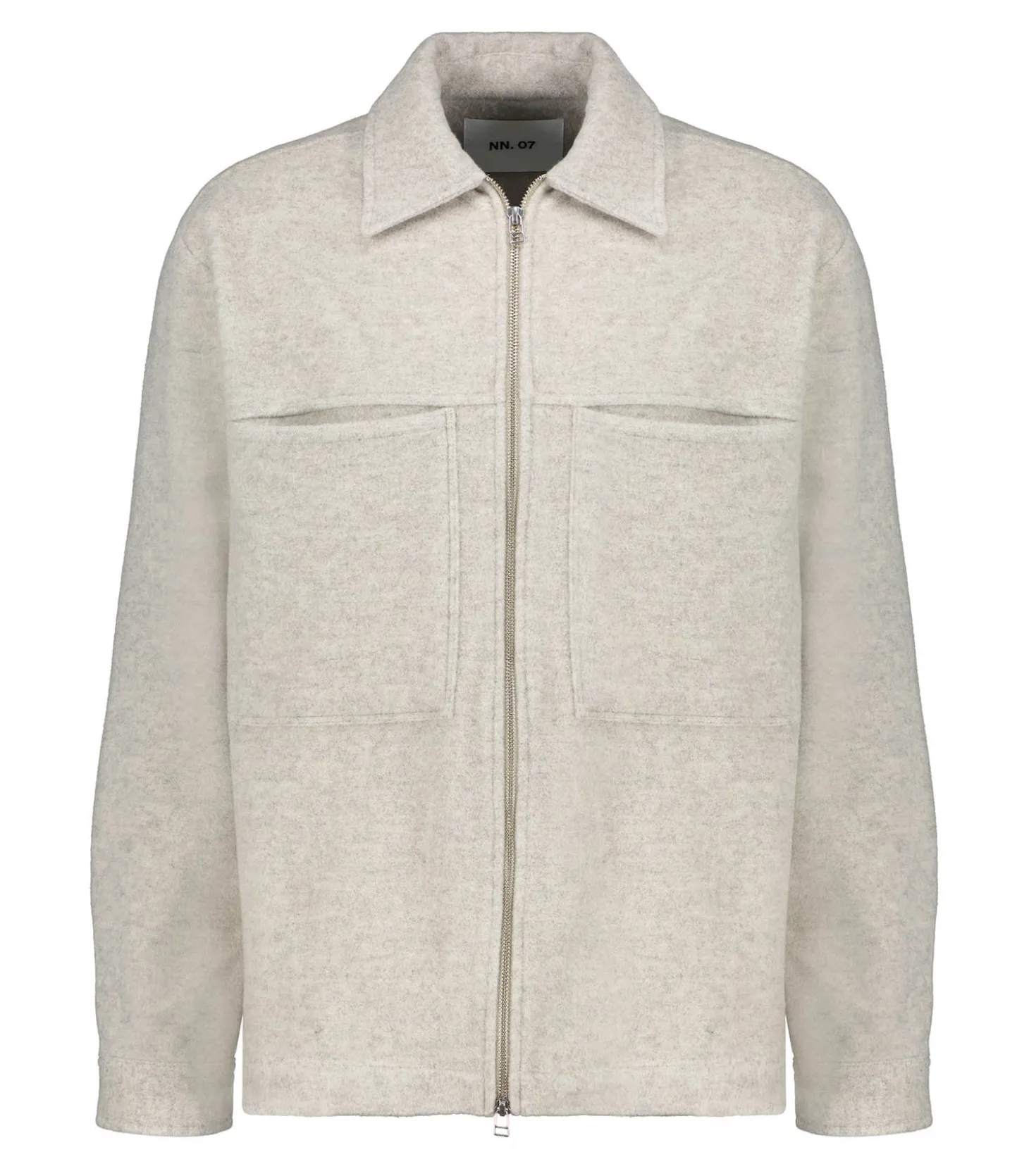 Surchemise homme Zippée Isak Zip Ciment-NN07 Fashion