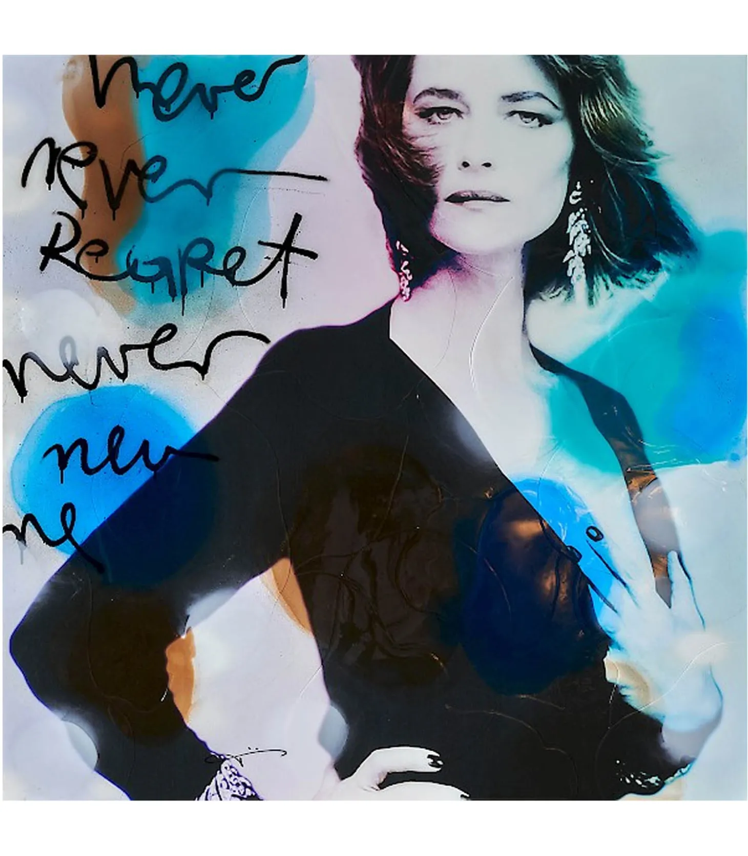 Tableau "Never Regret" 130x130cm-Jörg Döring Best Sale