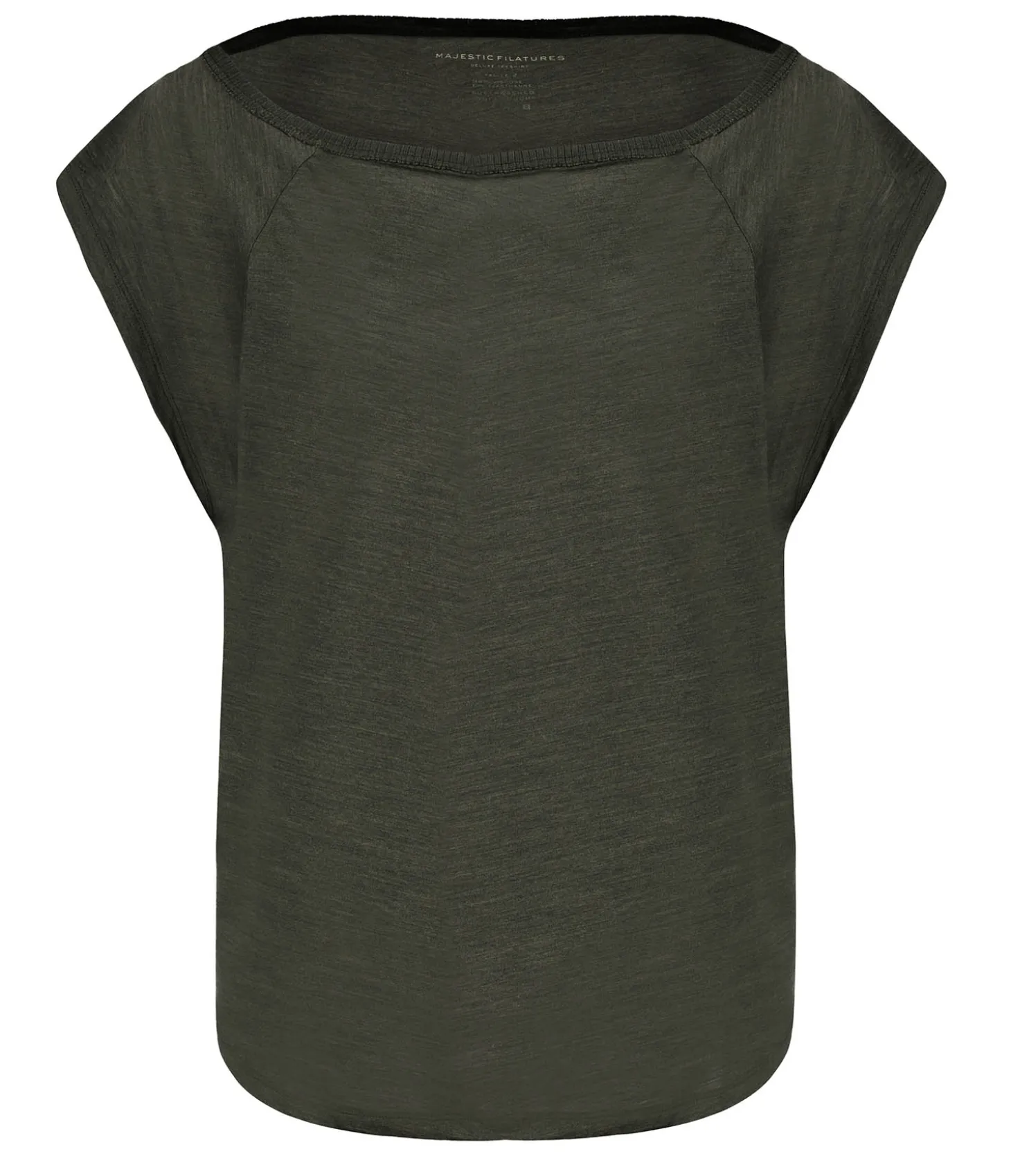 Tee-shirt col bateau Forest-Majestic Filatures Flash Sale