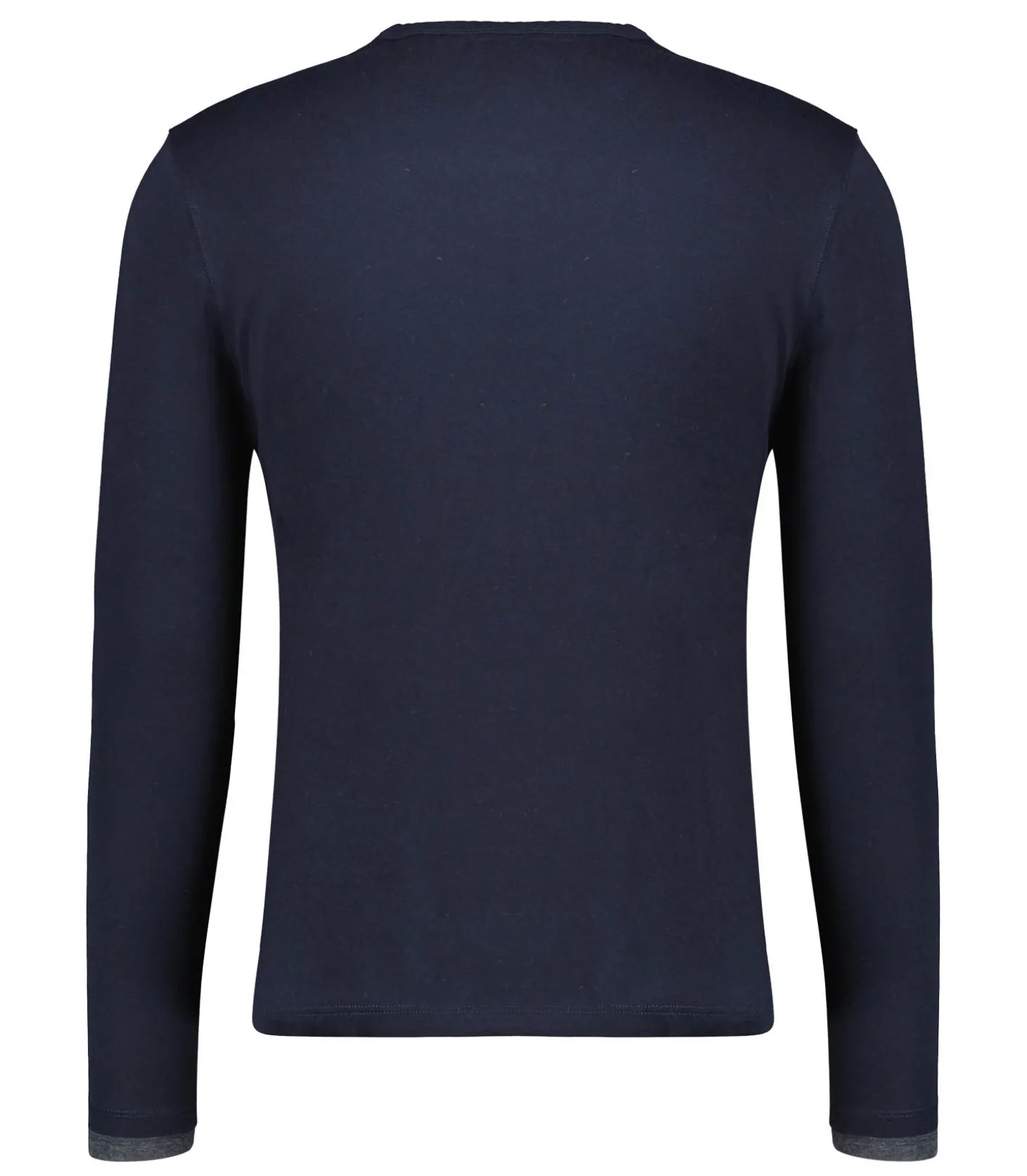 Tee-shirt homme Col Rond Manches Longues Coton Marine-Majestic Filatures Best Sale