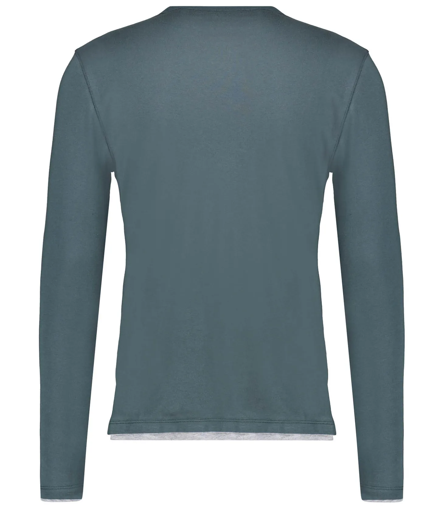 Tee-shirt homme Col Rond Manches Longues Crepuscule Coton-Majestic Filatures Flash Sale