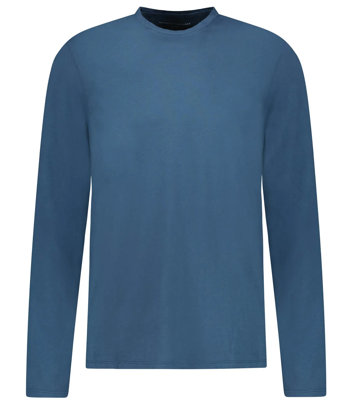 Tee-shirt homme Manches longues en Coton Encre-Majestic Filatures Flash Sale