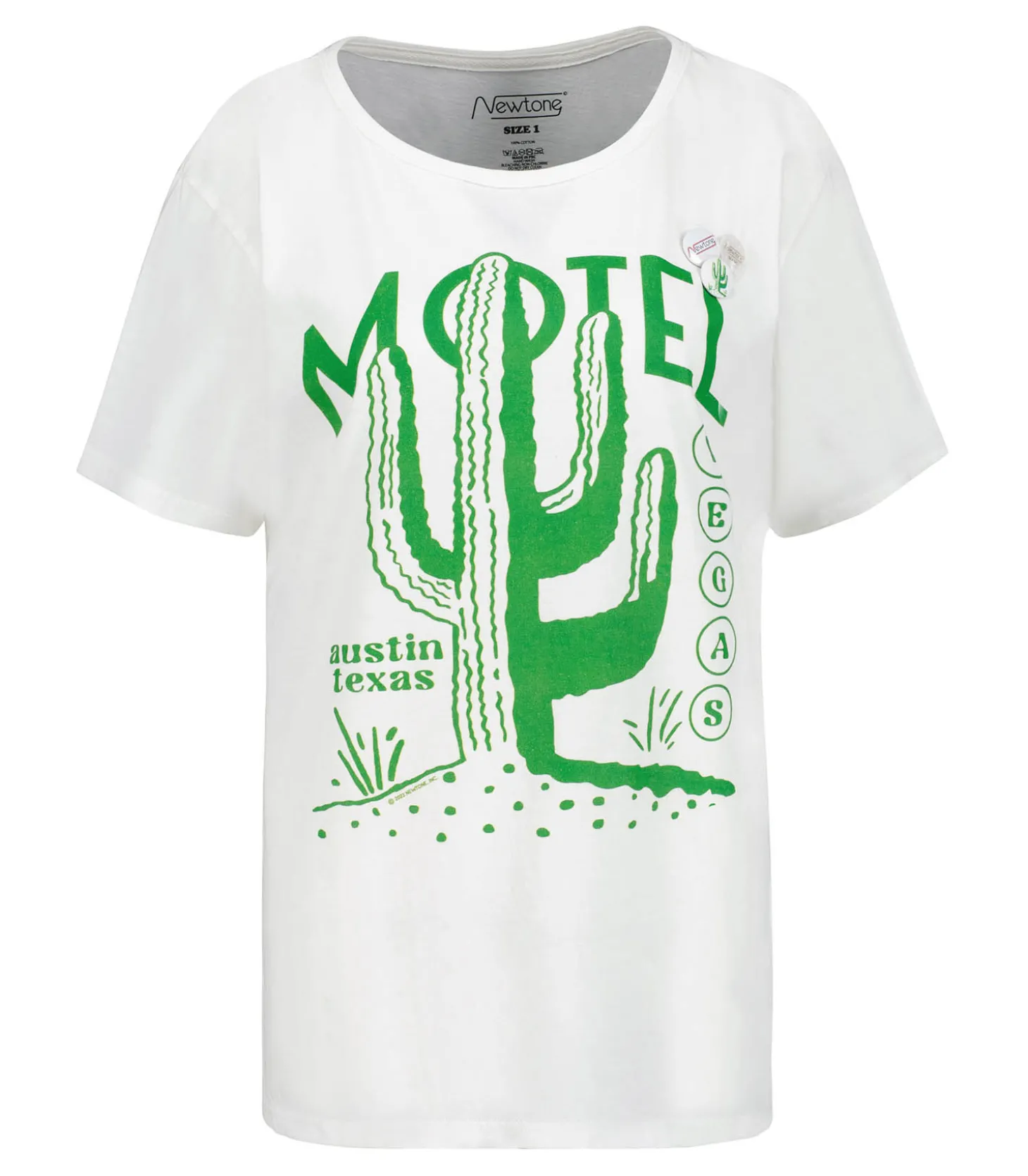Tee-Shirt Schiffer Cactus Dirty White-Newtone New