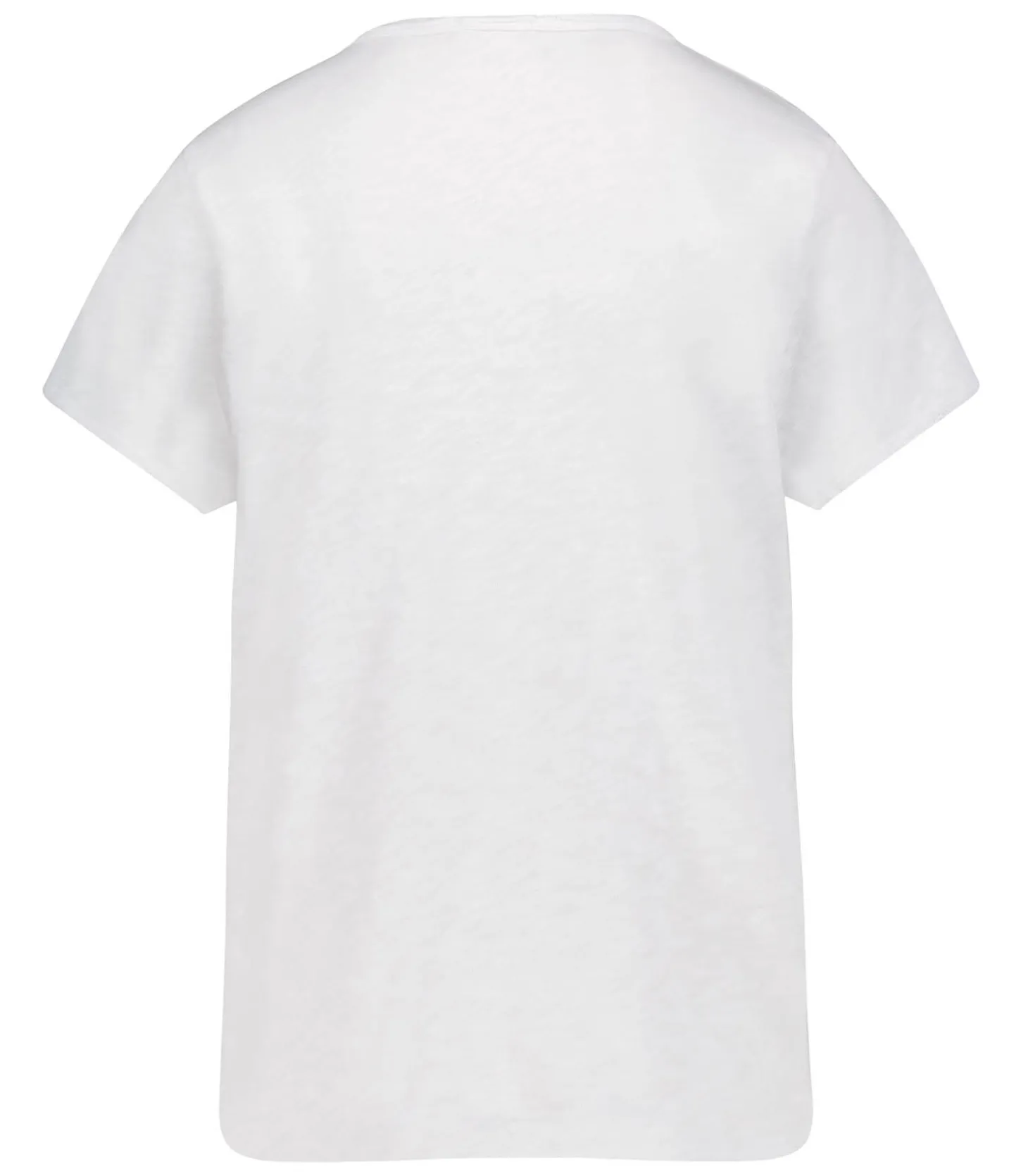 Tee-shirt Sonoma Manches Courtes Col V Blanc-American Vintage Discount