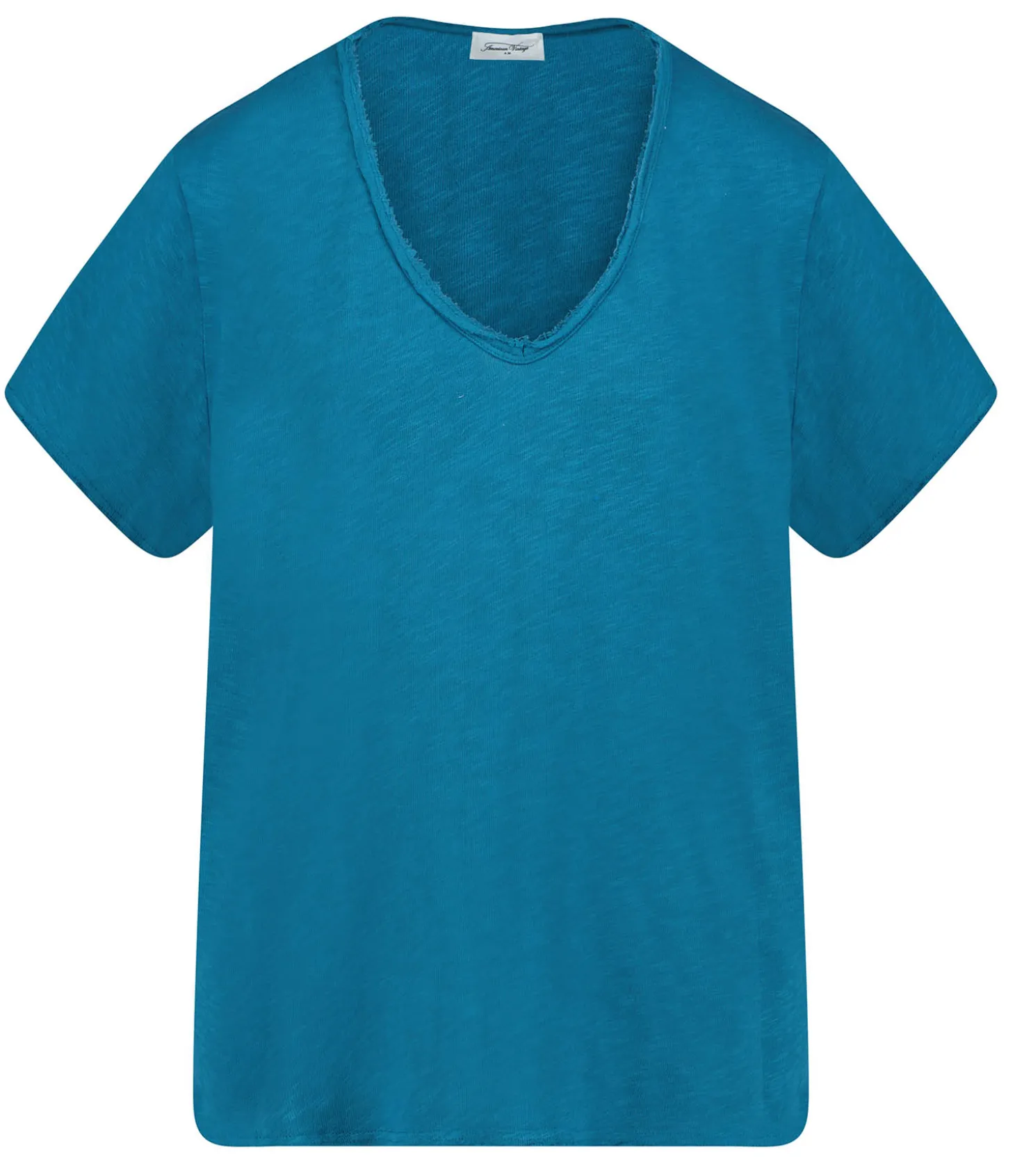 Tee-shirt Sonoma manches courtes Col V Pétrole Vintage-American Vintage Cheap