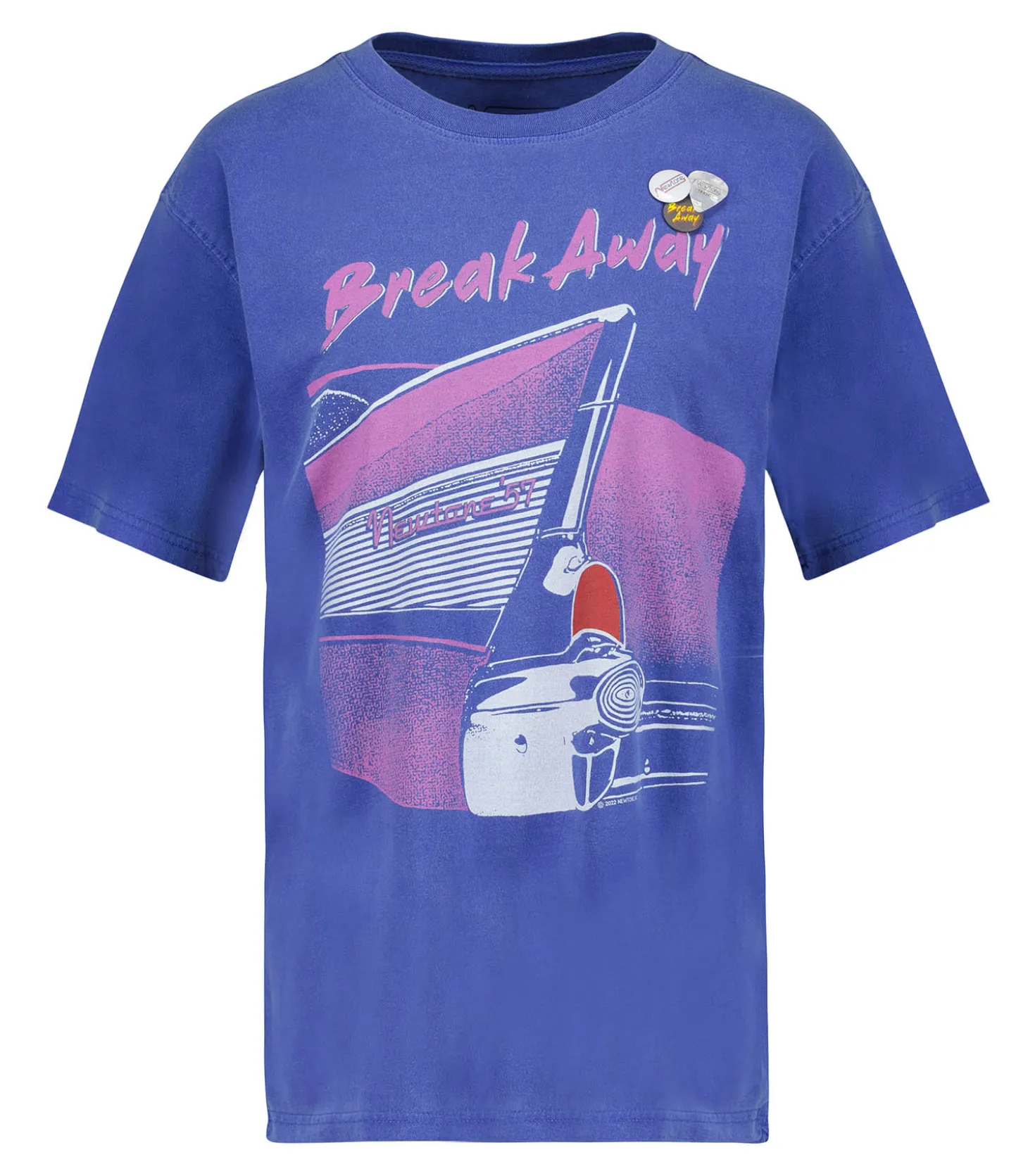 Tee-Shirt Trucker Pontiac FloBlue-Newtone Fashion