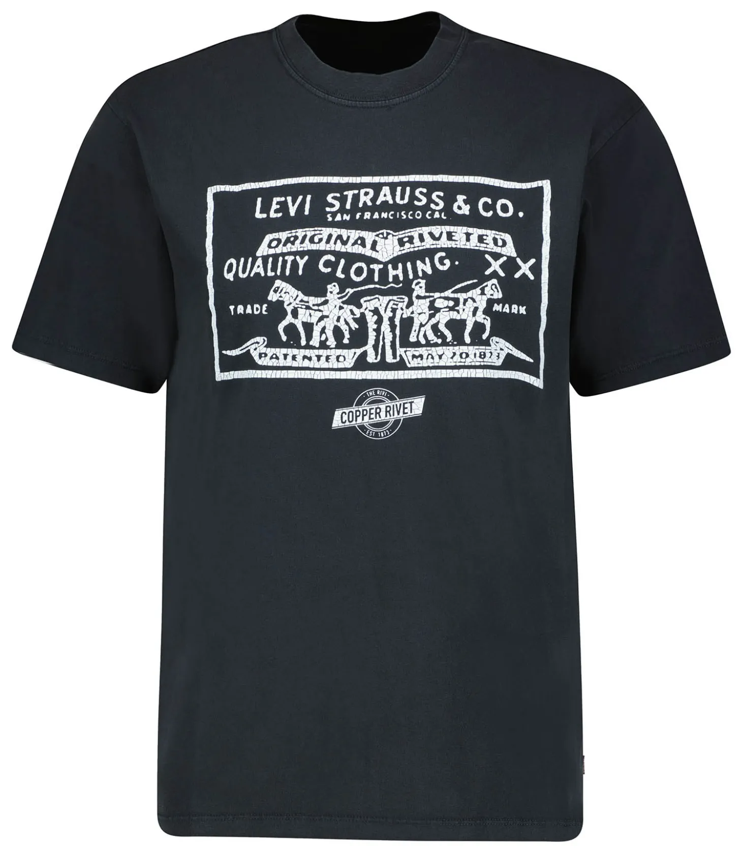 Tee-shirt Vintage Fit Graphic 2 Horse Pull Gd Pirate Black-Levi's Clearance