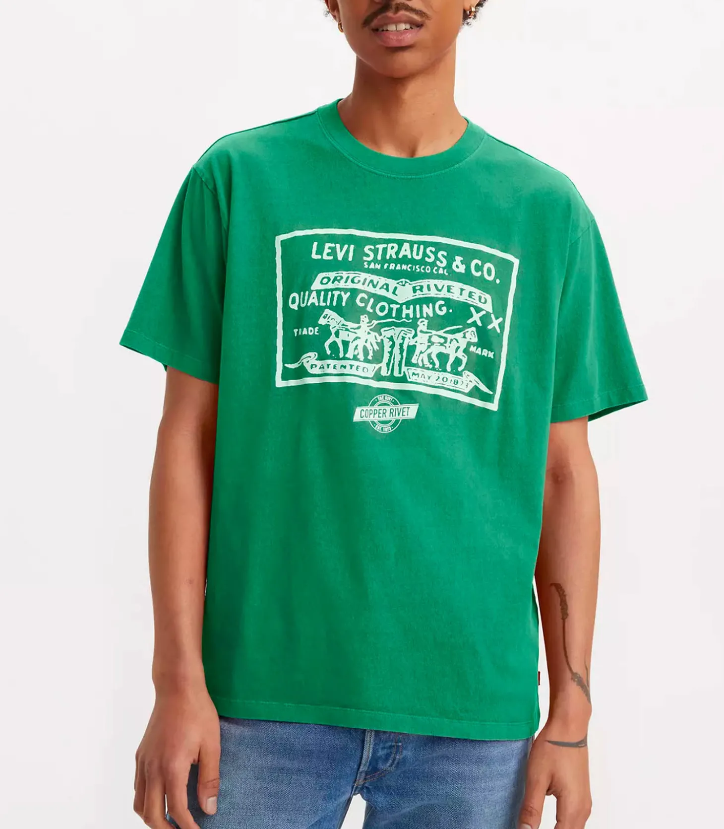 Tee-shirt Vintage Fit Graphic 2 Horse Pull Gd Shady Glade-Levi's Cheap