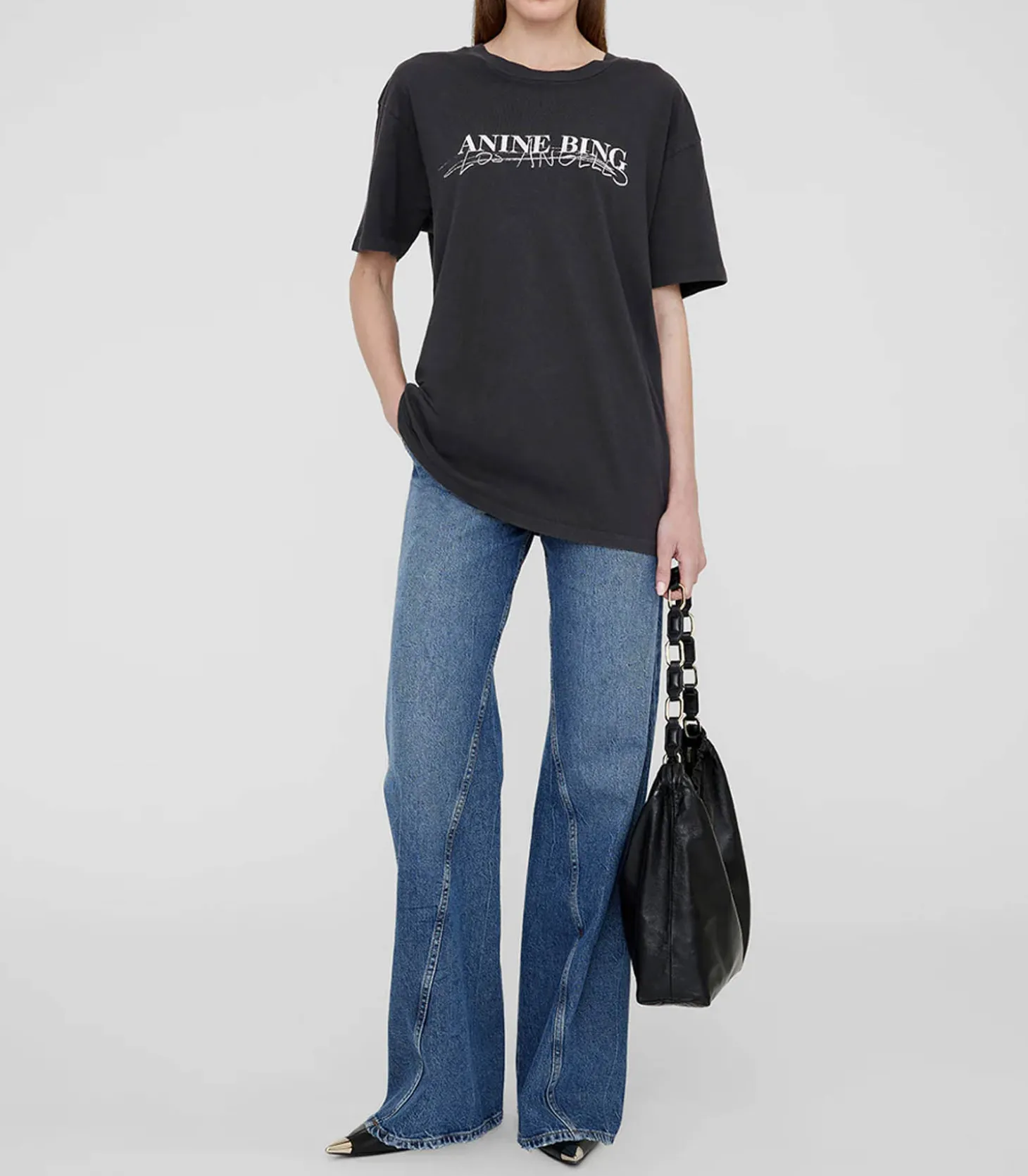 Tee-Shirt Walker Doodle Vintage Black-Anine Bing Online