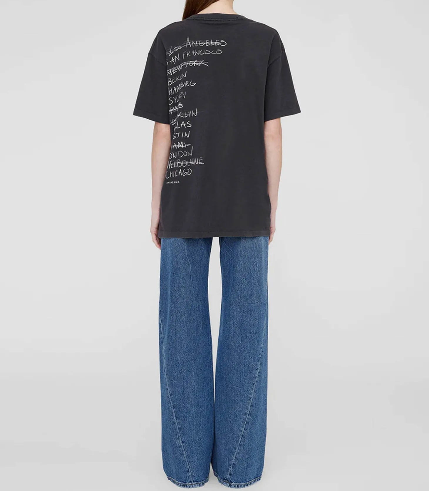 Tee-Shirt Walker Doodle Vintage Black-Anine Bing Online