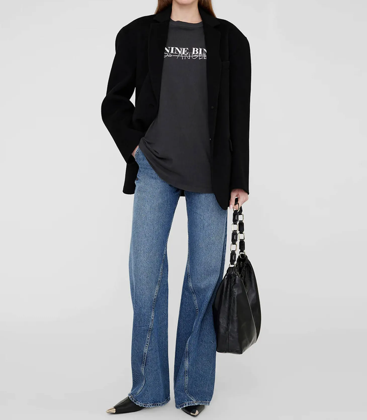 Tee-Shirt Walker Doodle Vintage Black-Anine Bing Online