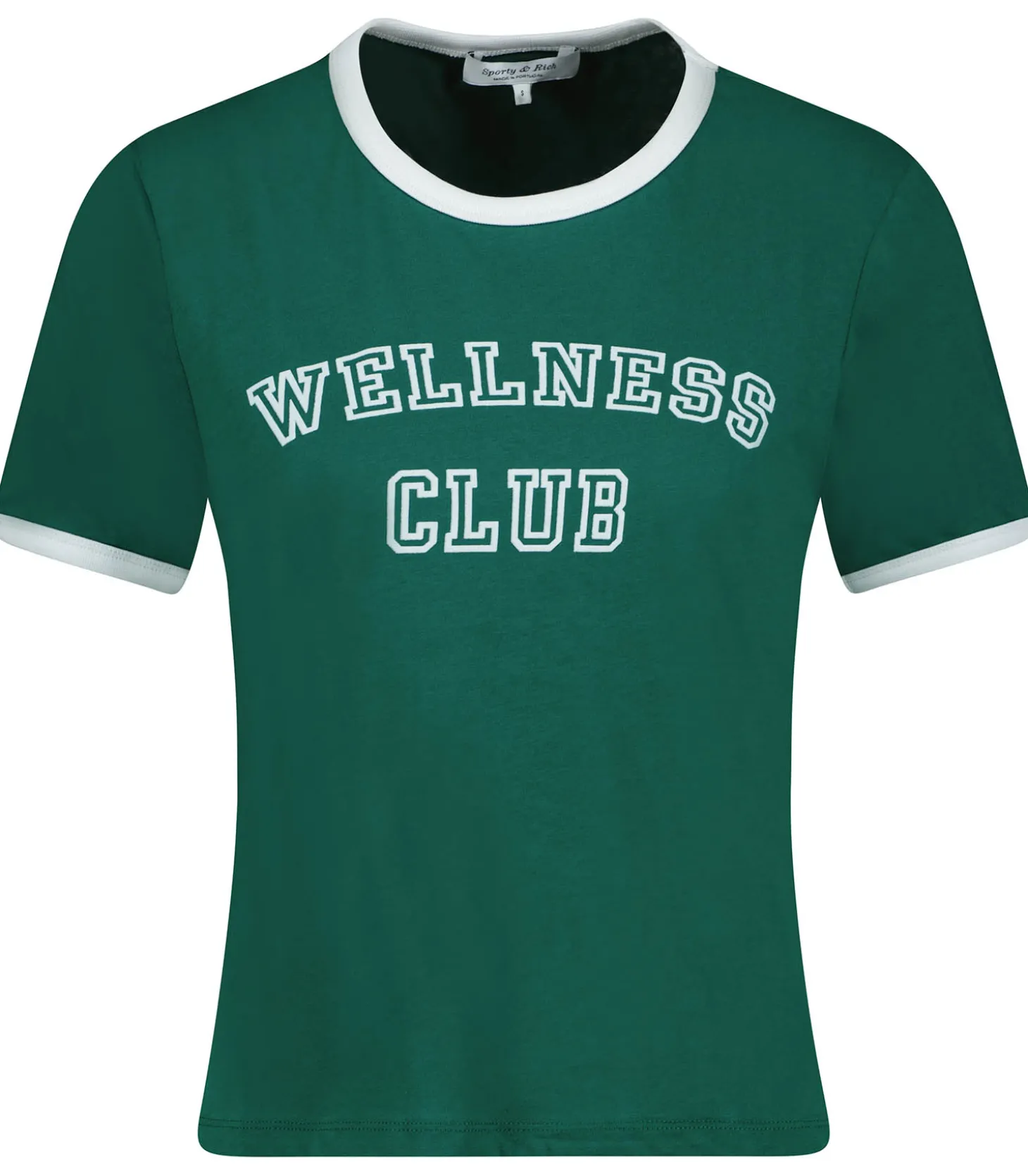 Tee-shirt Wellness Club Ringer Alpine/White-Sporty & Rich Outlet