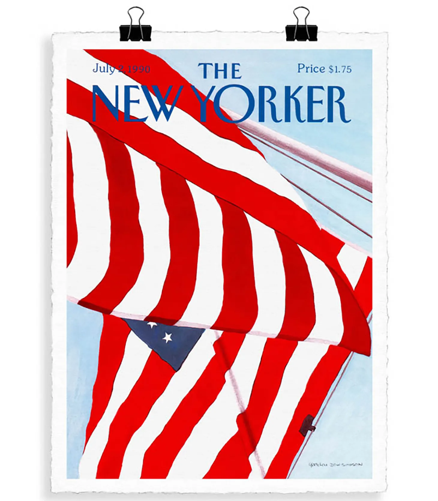 The-New-Yorker 30 Simpson Drapeau 56 x 76 cm-Image Republic Store