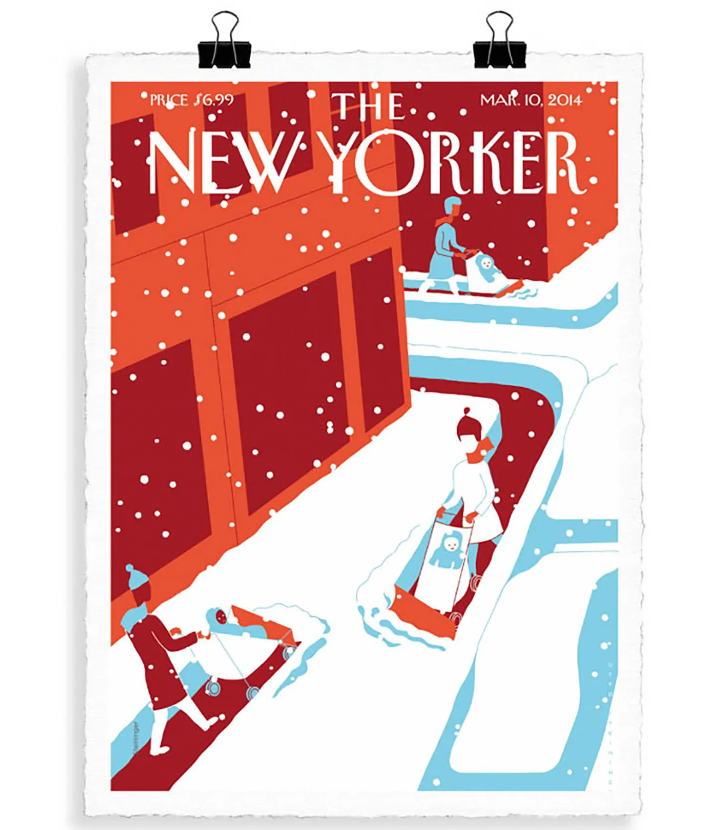 The-New-Yorker 72 Steininger Snowplows 2014 56 x 76 cm-Image Republic Hot