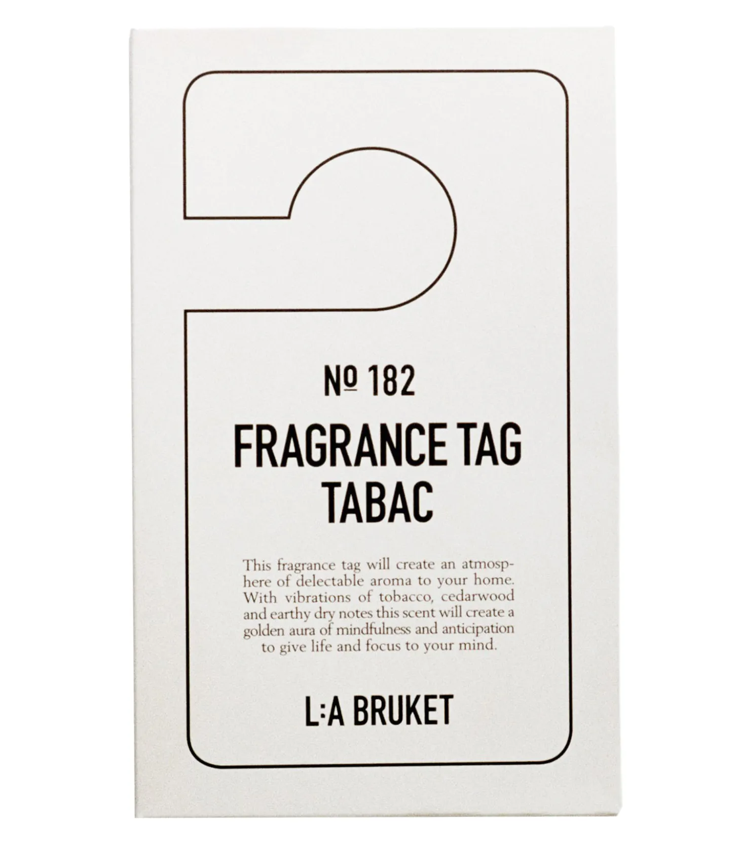Étiquette parfumée n°182 Tabac-L:a Bruket Shop