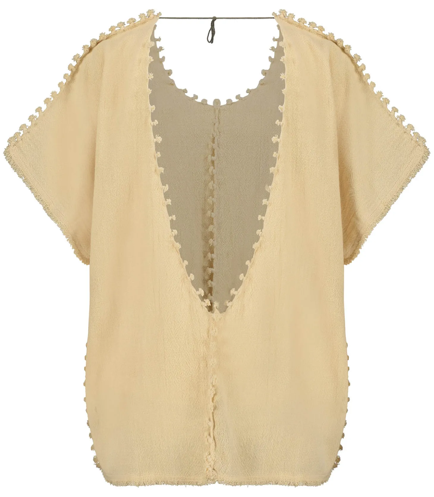 Top Xmaben Almond Milk-CARAVANA Fashion