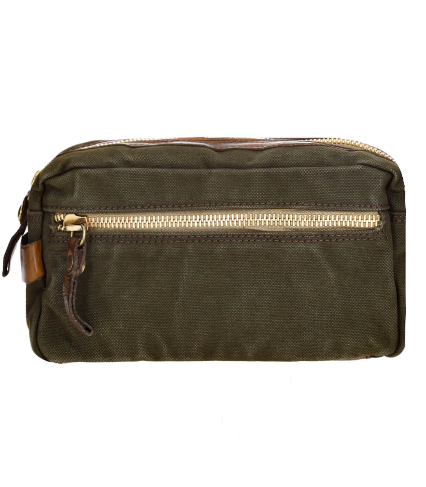Trousse de toilette Carcoat Canvas Militaire-Campomaggi Sale