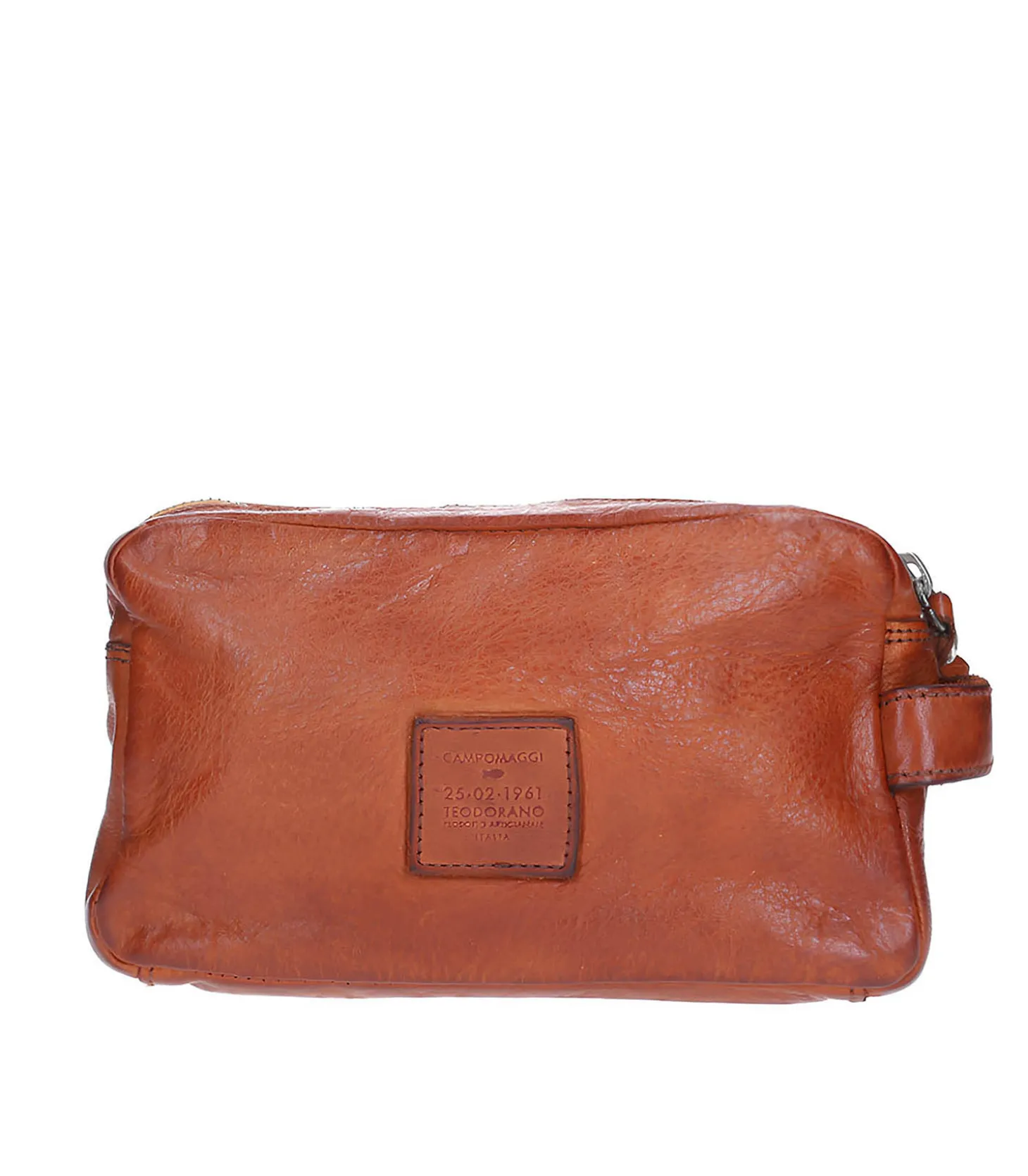 Trousse de Toilette Cuir Cognac-Campomaggi Cheap