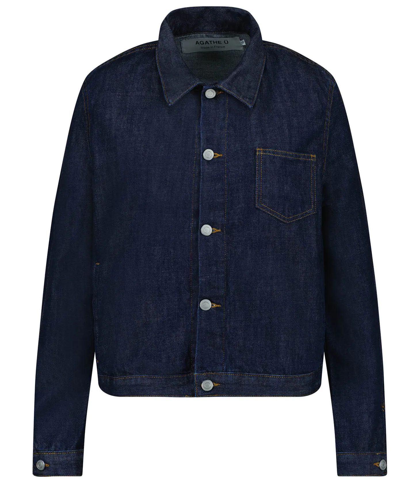 Veste Bombing Denim Indigo-Agathe de la Fontaine New