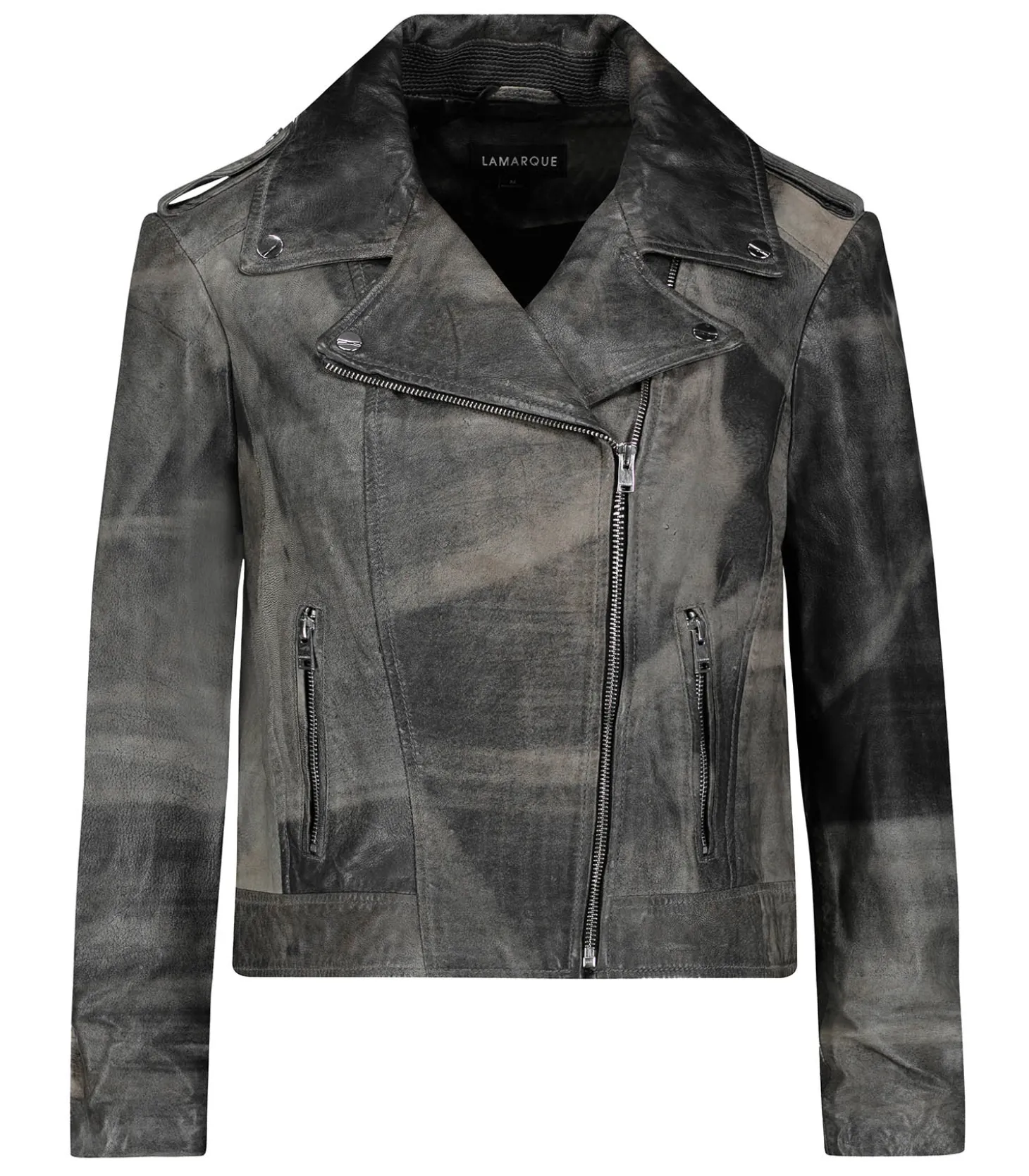 Veste en cuir Donna Fossil Grey-LAMARQUE Best Sale