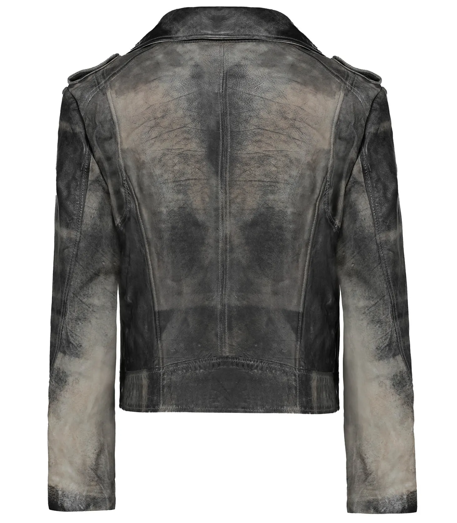 Veste en cuir Donna Fossil Grey-LAMARQUE Best Sale