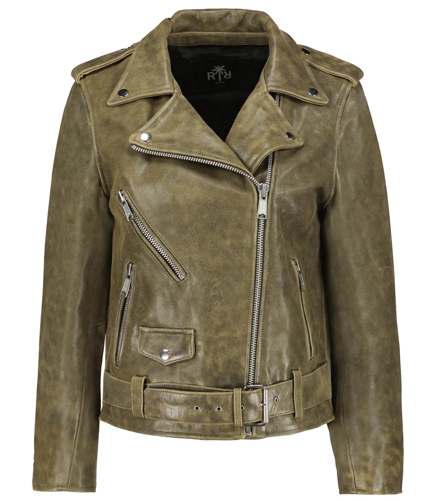 Veste en cuir Mitchell Vintage-RAIINE Discount