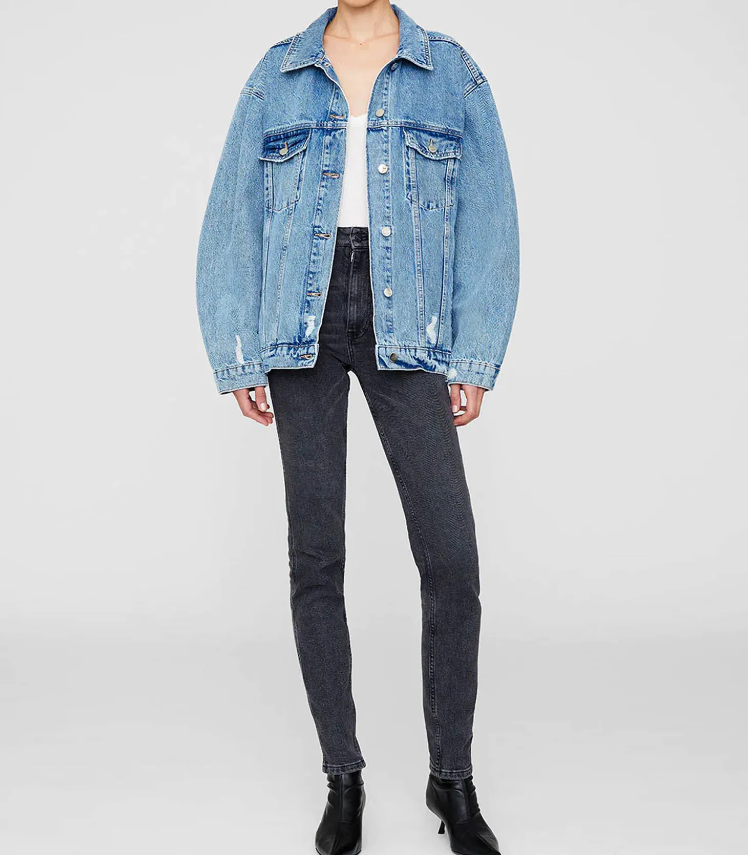 Veste en jean oversize Rory vintage blue-Anine Bing Sale