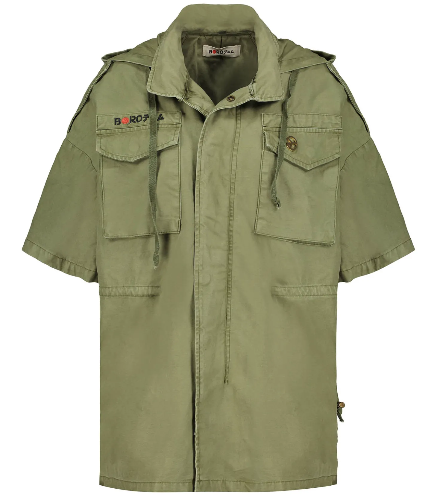 Veste Militaire à Manches Courtes avec Capuche Kiyosu Wild Horses-BORO Outlet